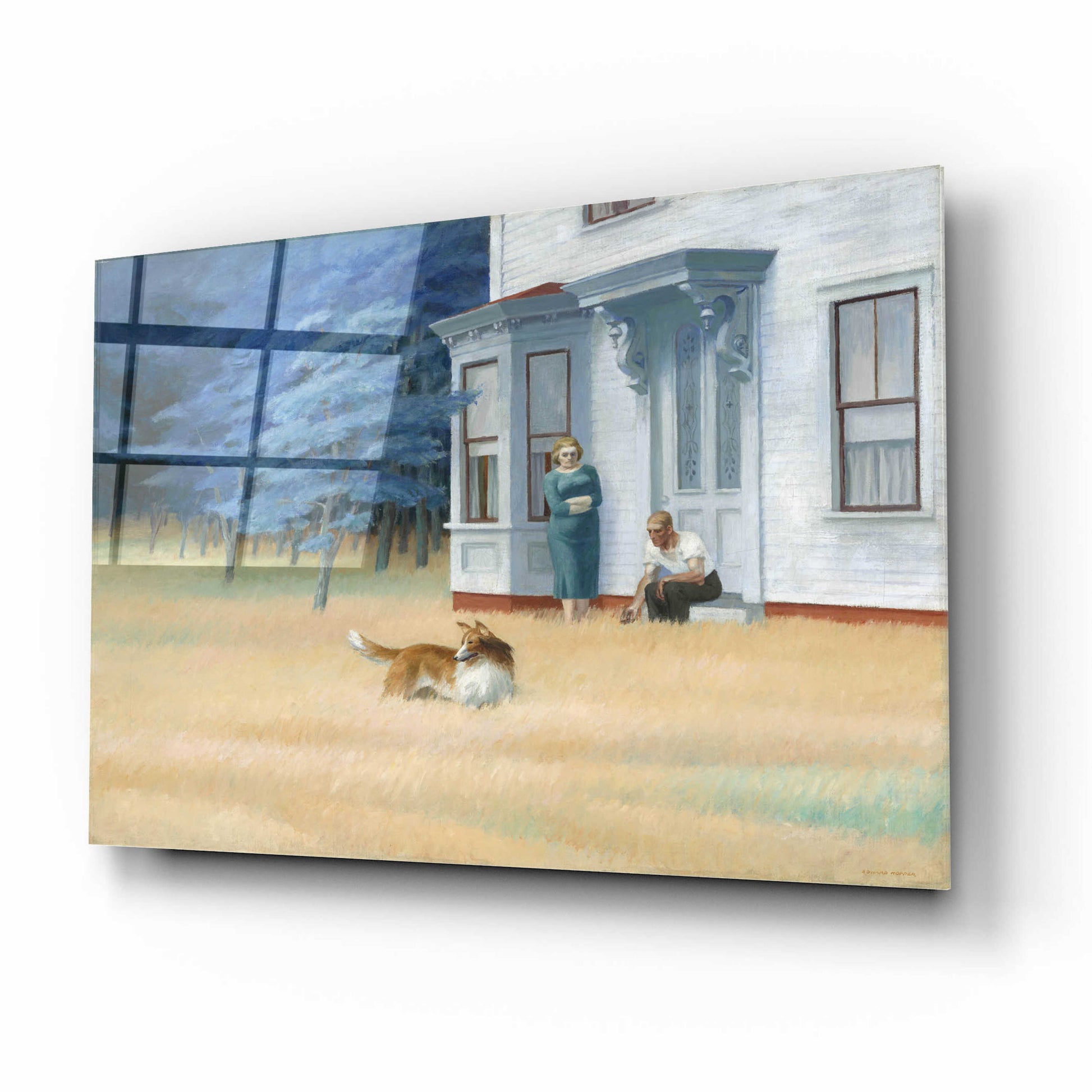 Epic Art 'Cape Cod Evening, 1939' by Edward Hopper, Acrylic Glass Wall Art,16x12