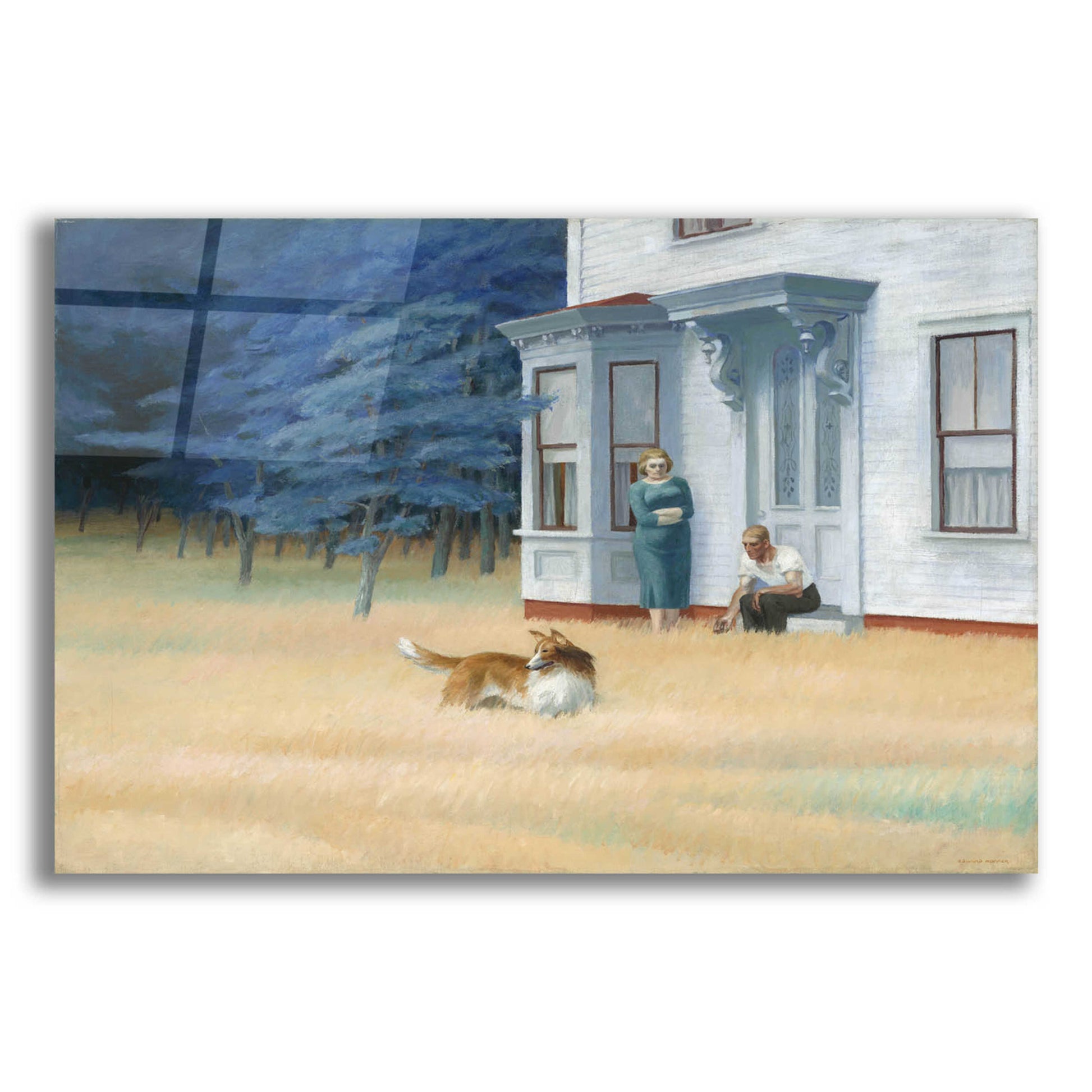 Epic Art 'Cape Cod Evening, 1939' by Edward Hopper, Acrylic Glass Wall Art,24x16