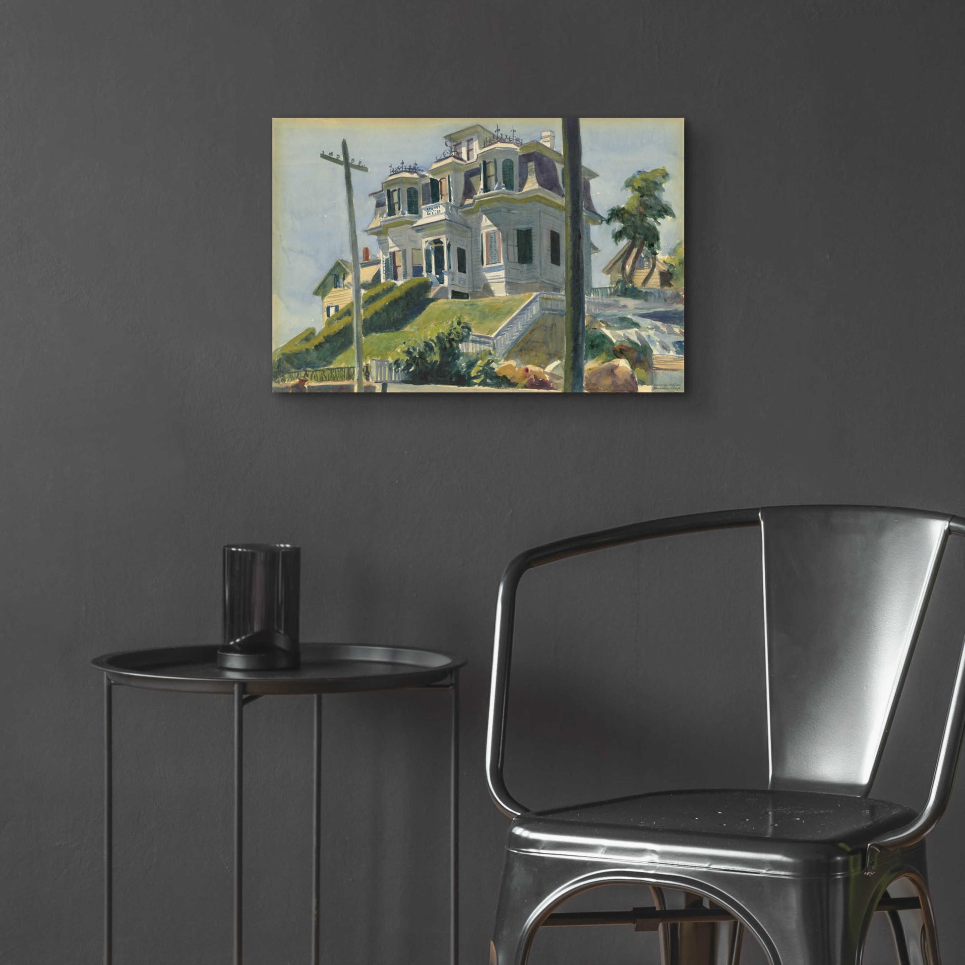 Epic Art 'Haskell's House, 1924' by Edward Hopper, Acrylic Glass Wall Art,24x16