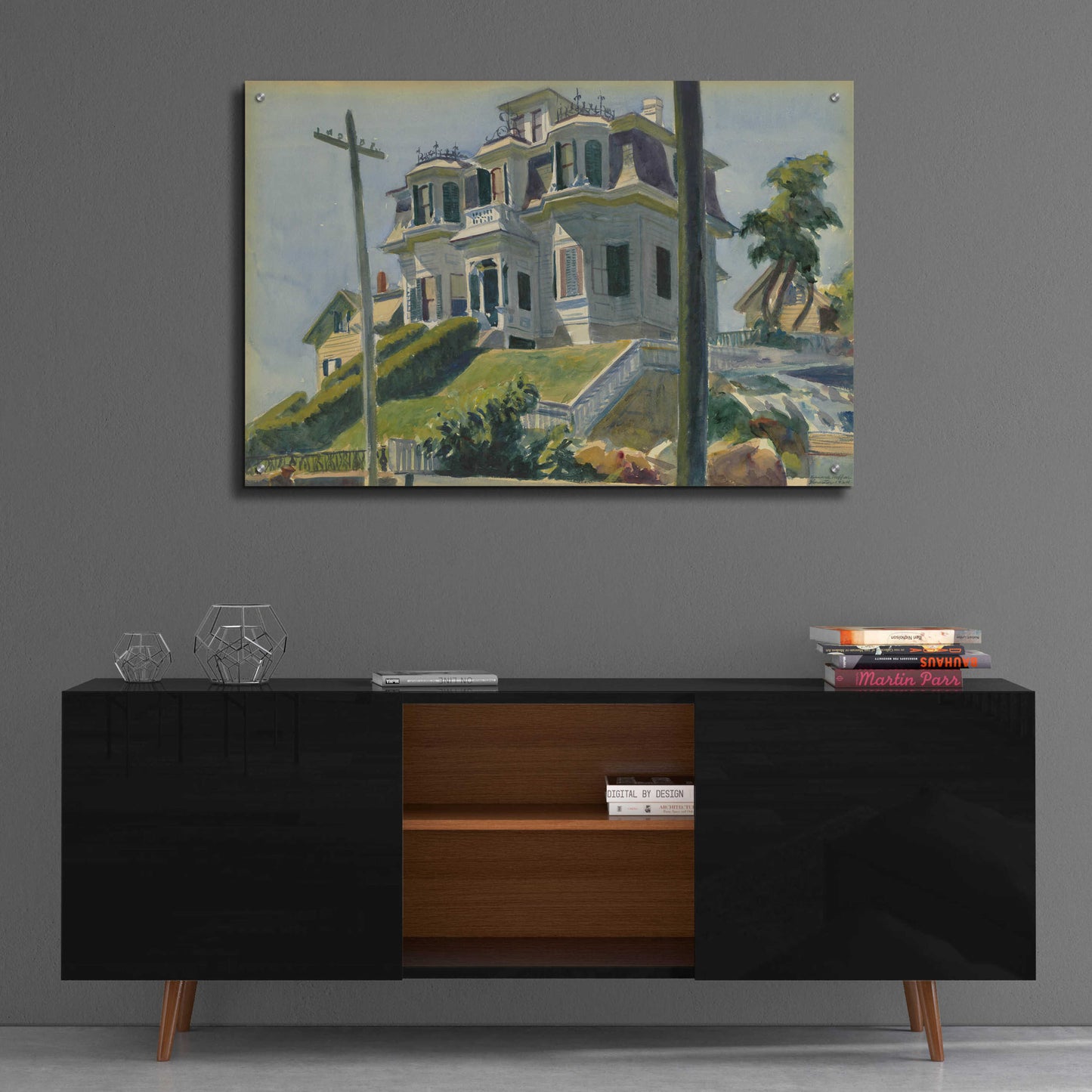 Epic Art 'Haskell's House, 1924' by Edward Hopper, Acrylic Glass Wall Art,36x24