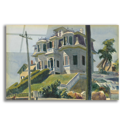 Epic Art 'Haskell's House, 1924' by Edward Hopper, Acrylic Glass Wall Art