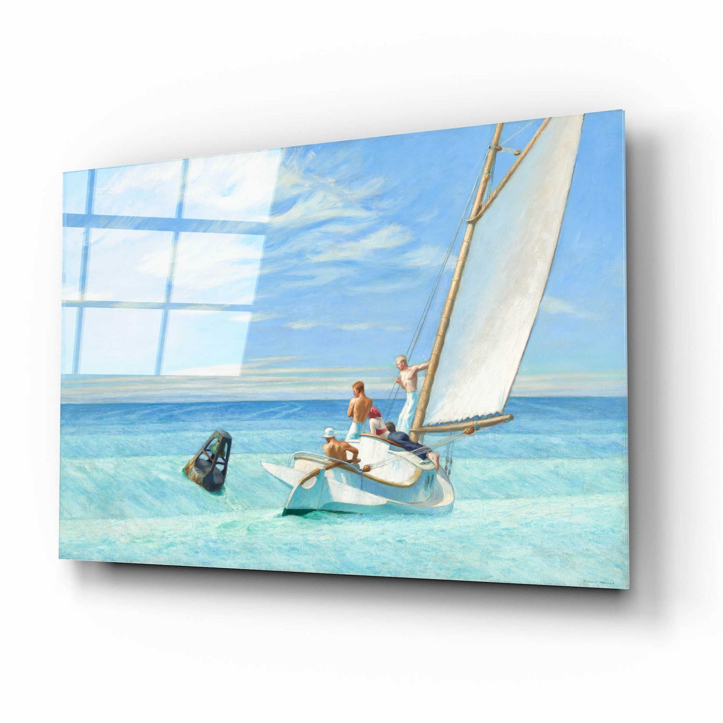 Epic Art 'Ground Swell, 1939' by Edward Hopper, Acrylic Glass Wall Art,16x12