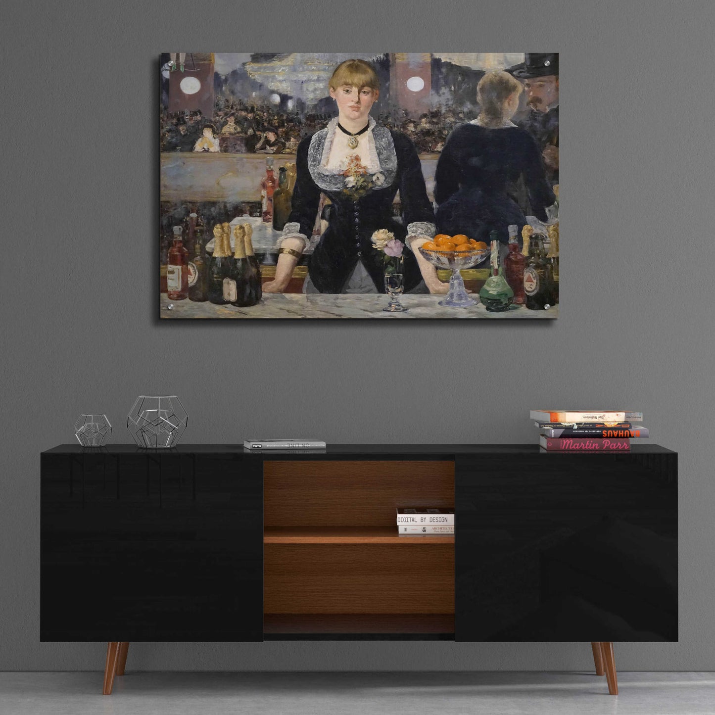 Epic Art 'Un Bar Aux Folies-Bergere' by Edouard Manet, Acrylic Glass Wall Art,36x24