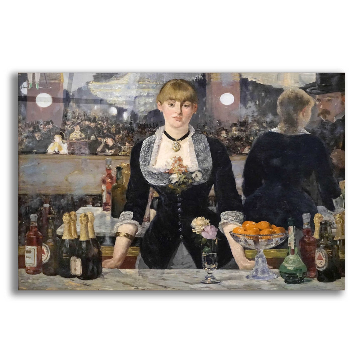 Epic Art 'Un Bar Aux Folies-Bergere' by Edouard Manet, Acrylic Glass Wall Art