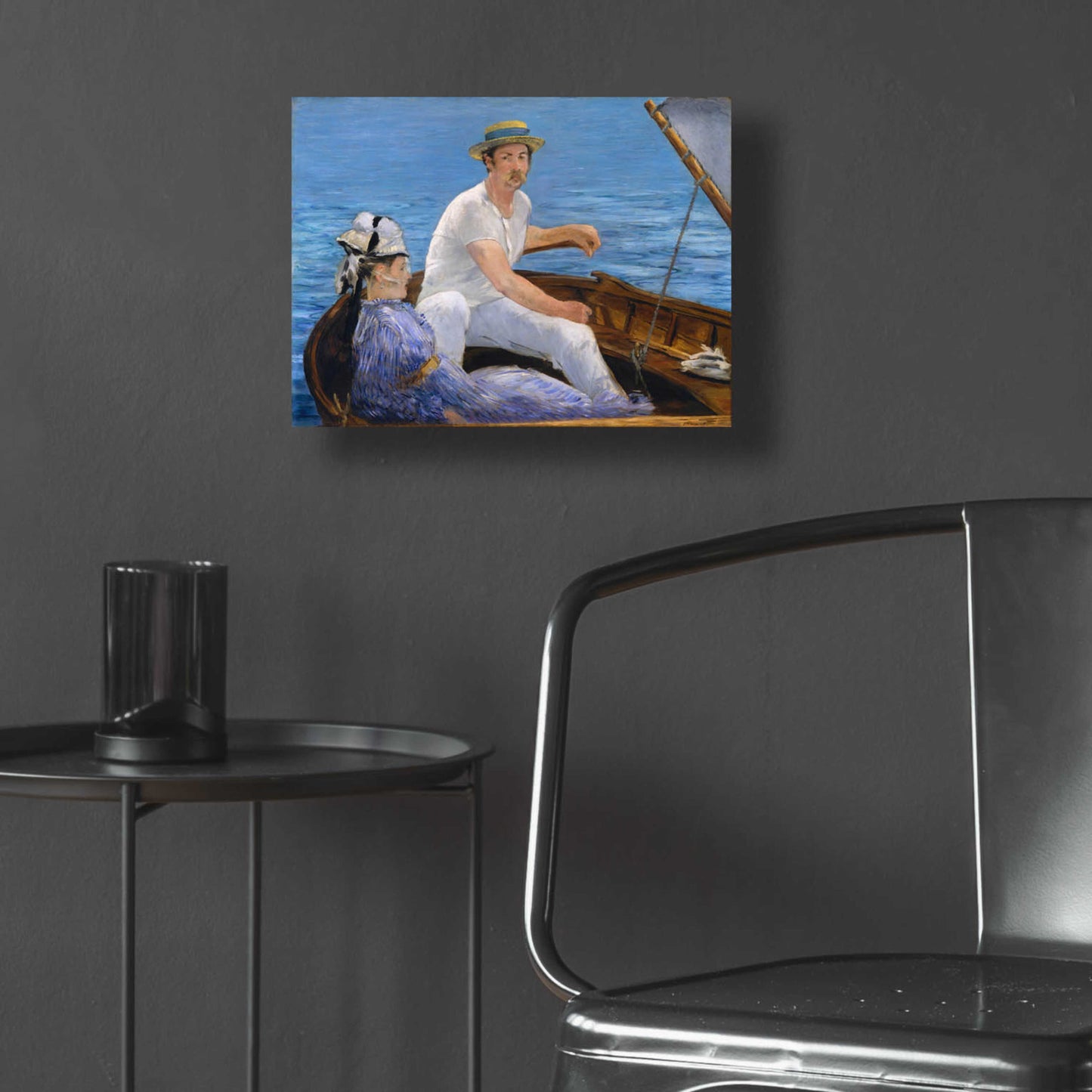 Epic Art 'Boating' by Edouard Manet, Acrylic Glass Wall Art,16x12