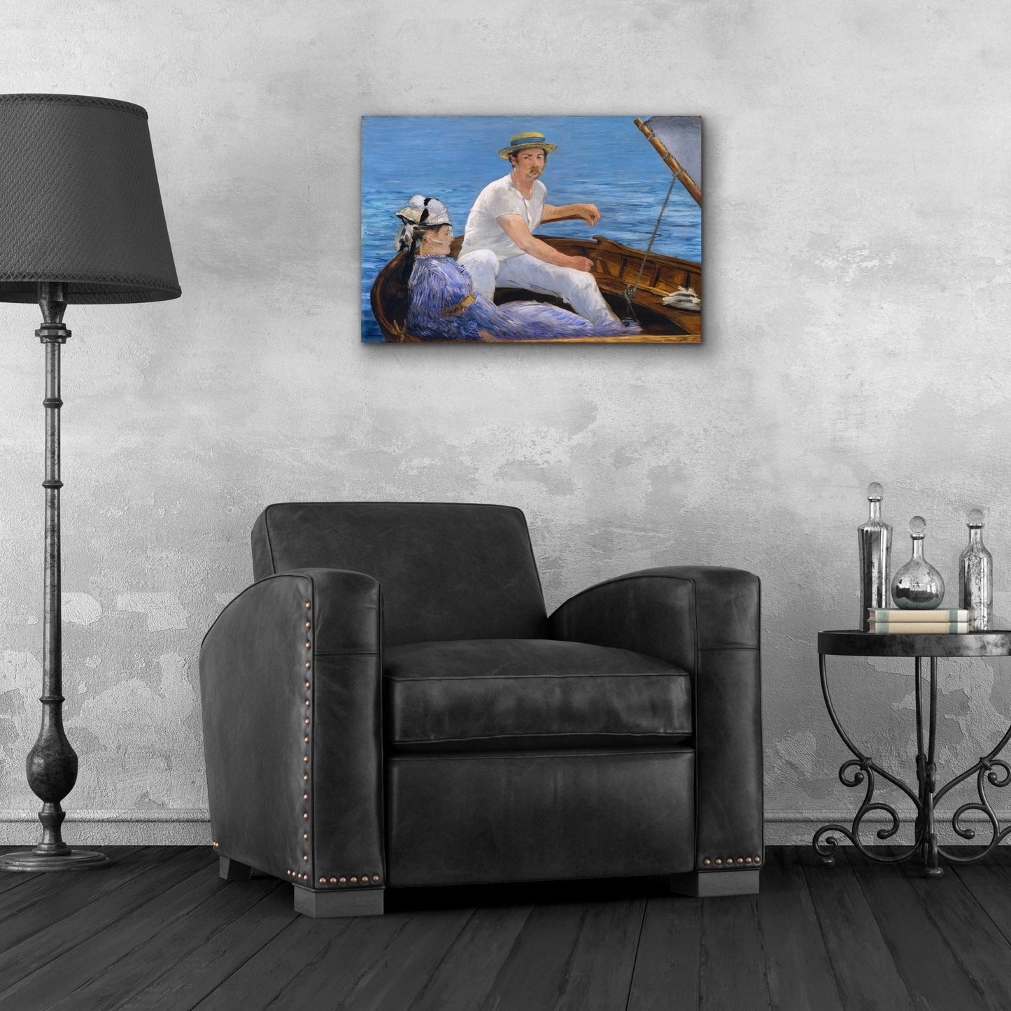 Epic Art 'Boating' by Edouard Manet, Acrylic Glass Wall Art,24x16