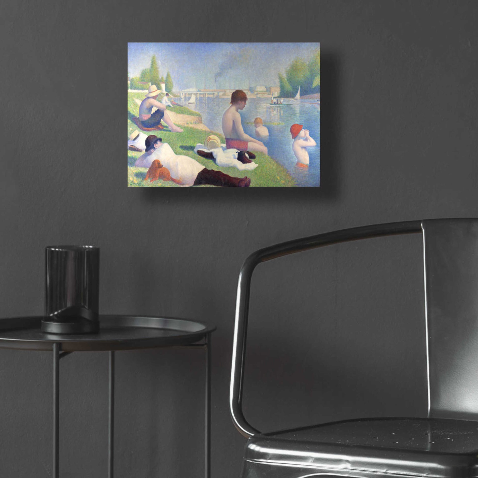 Epic Art 'Bathers At Asnieres' by Georges Seurat, Acrylic Glass Wall Art,16x12