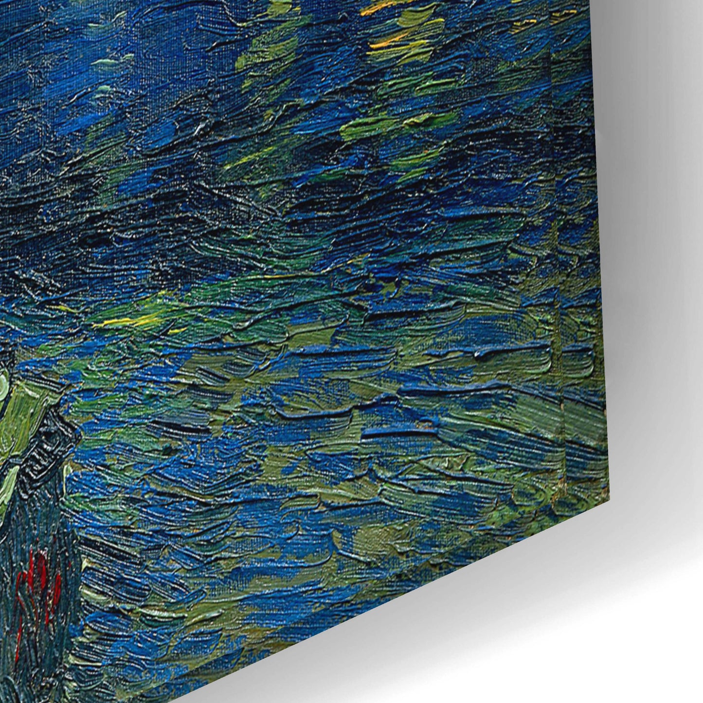 Epic Art 'Starry Night Over the Rhone' by Vincent VanGogh, Acrylic Glass Wall Art,24x16