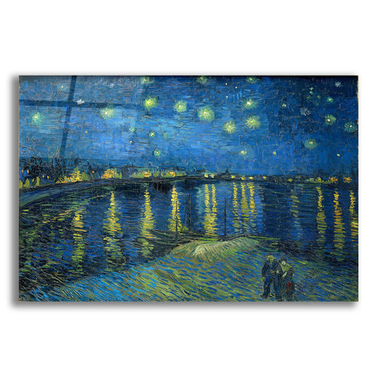 Epic Art 'Starry Night Over the Rhone' by Vincent VanGogh, Acrylic Glass Wall Art
