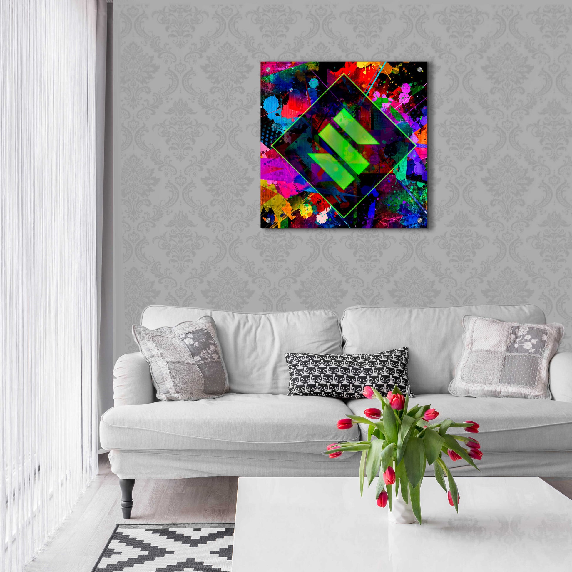 Epic Art 'SENT Crypto' by Epic Art Portfolio, Acrylic Glass Wall Art,24x24