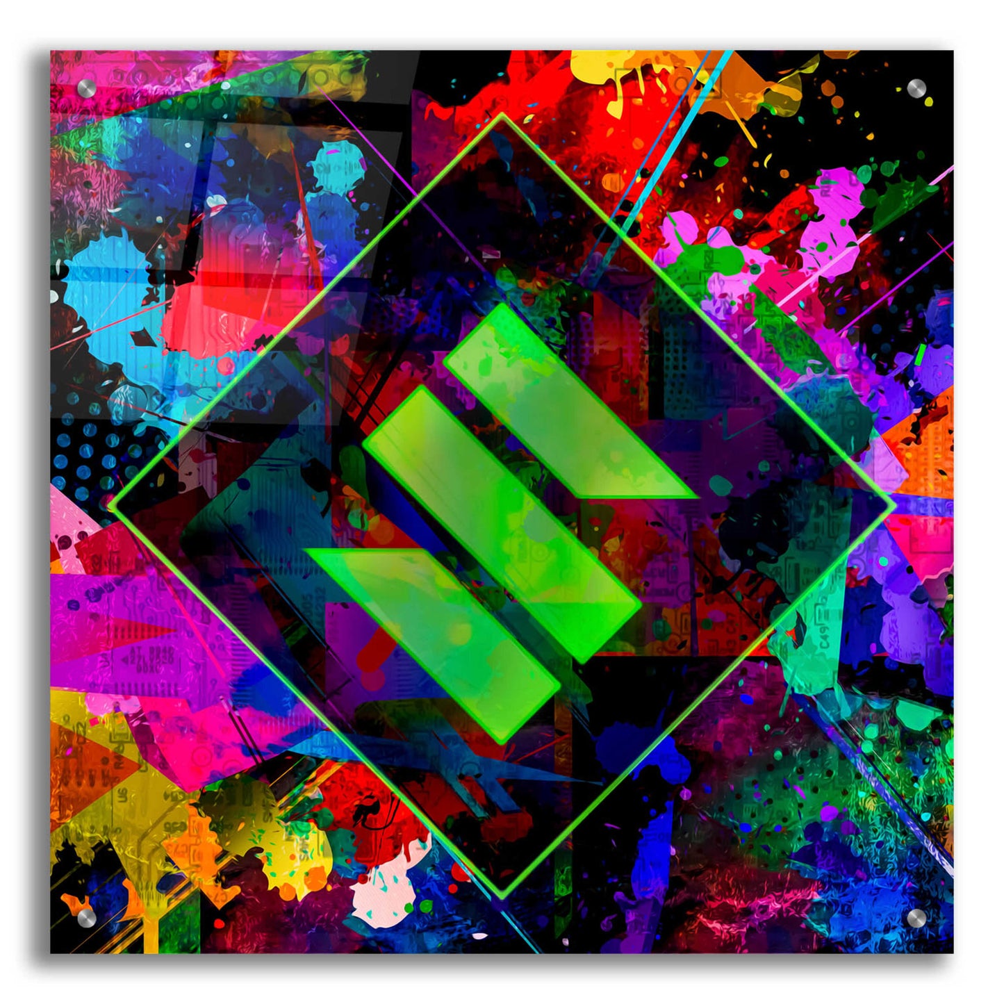 Epic Art 'SENT Crypto' by Epic Art Portfolio, Acrylic Glass Wall Art,24x24