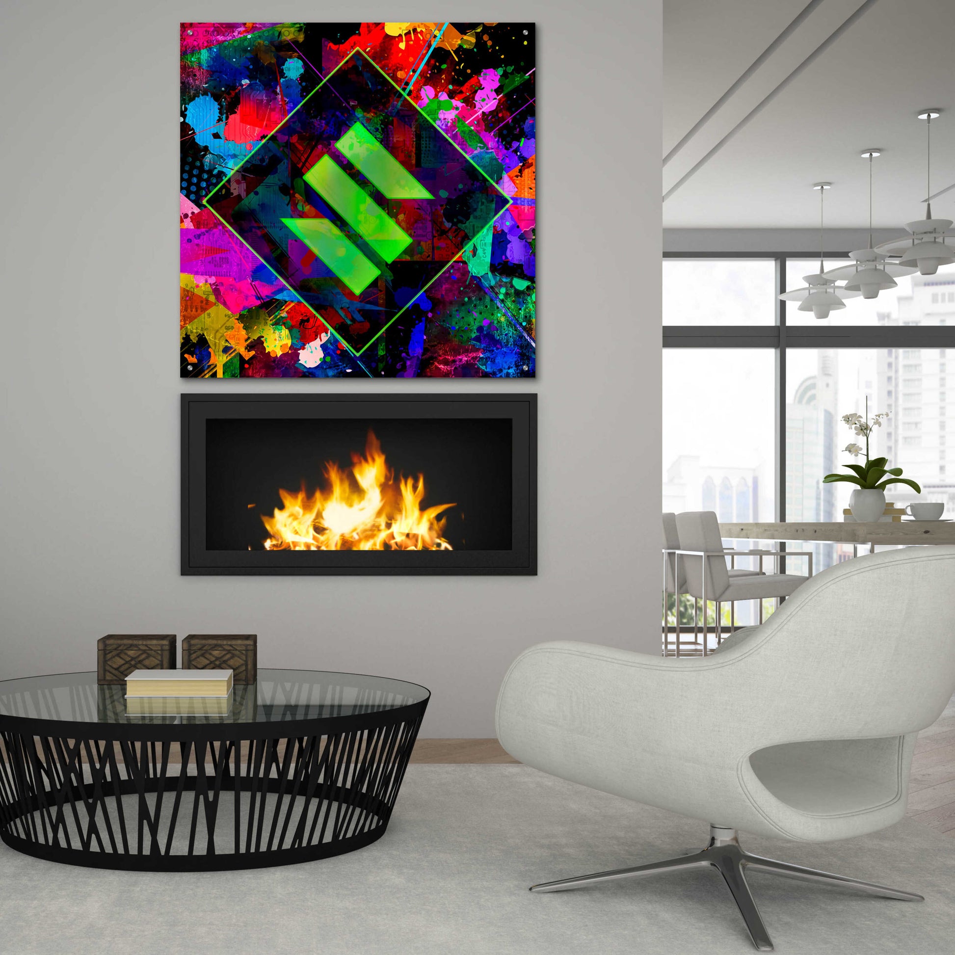 Epic Art 'SENT Crypto' by Epic Art Portfolio, Acrylic Glass Wall Art,36x36