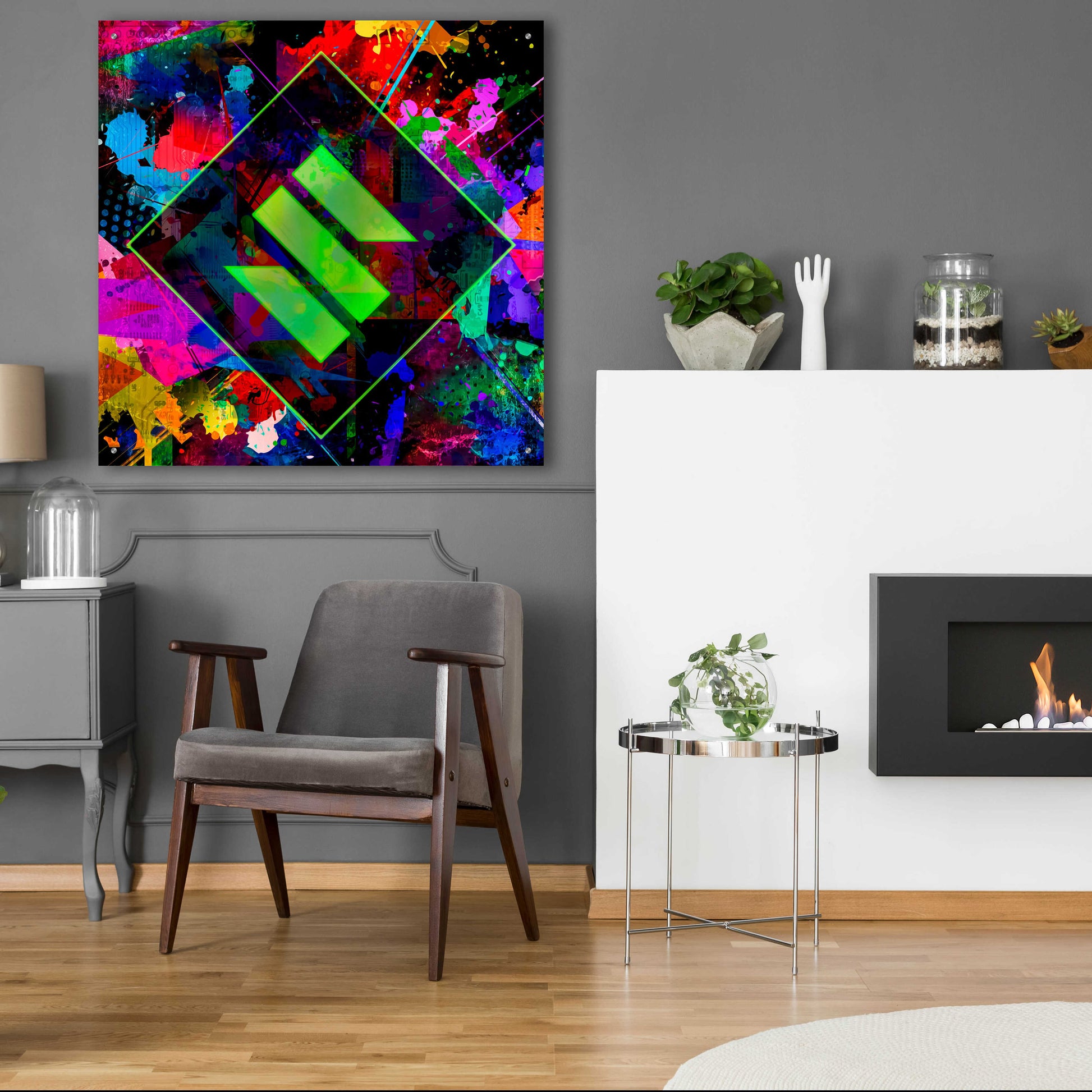 Epic Art 'SENT Crypto' by Epic Art Portfolio, Acrylic Glass Wall Art,36x36