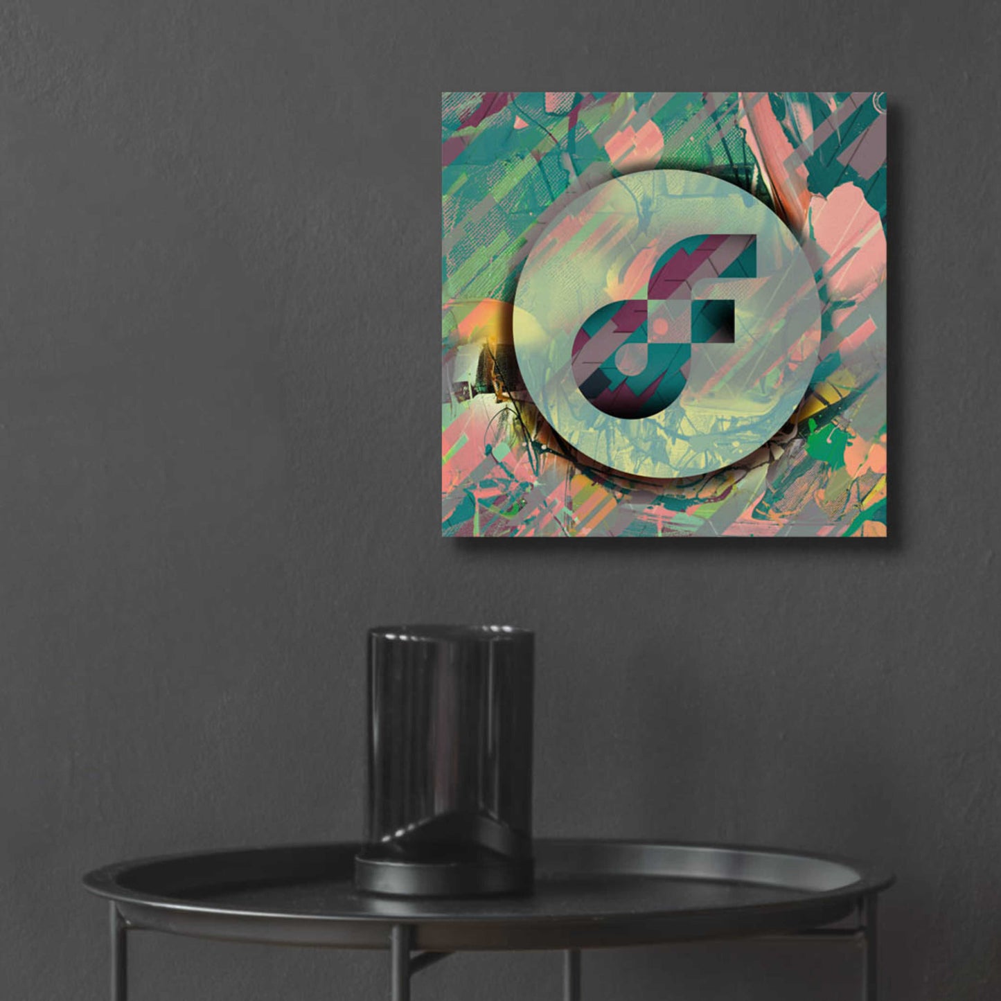 Epic Art 'Pastel Flow Crypto' by Epic Art Portfolio, Acrylic Glass Wall Art,12x12