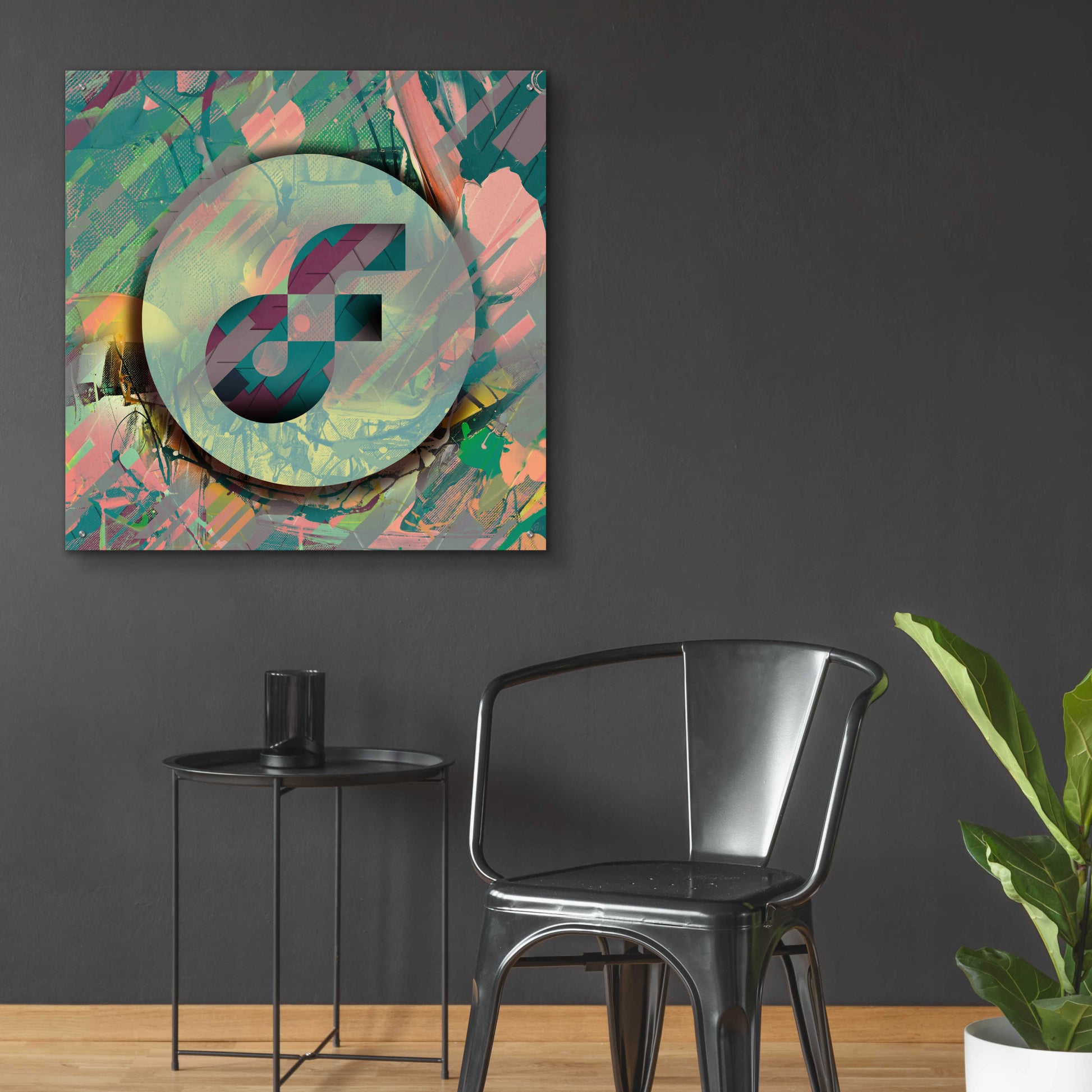 Epic Art 'Pastel Flow Crypto' by Epic Art Portfolio, Acrylic Glass Wall Art,36x36