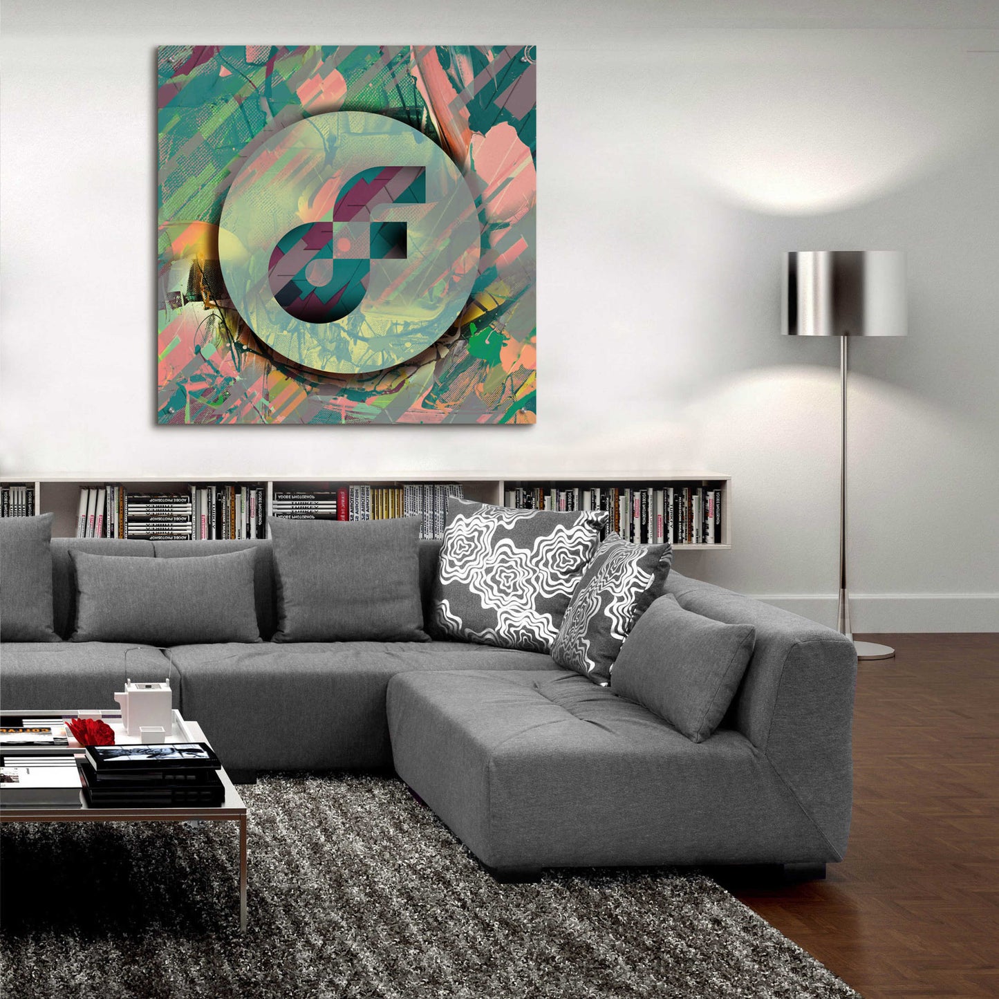 Epic Art 'Pastel Flow Crypto' by Epic Art Portfolio, Acrylic Glass Wall Art,36x36