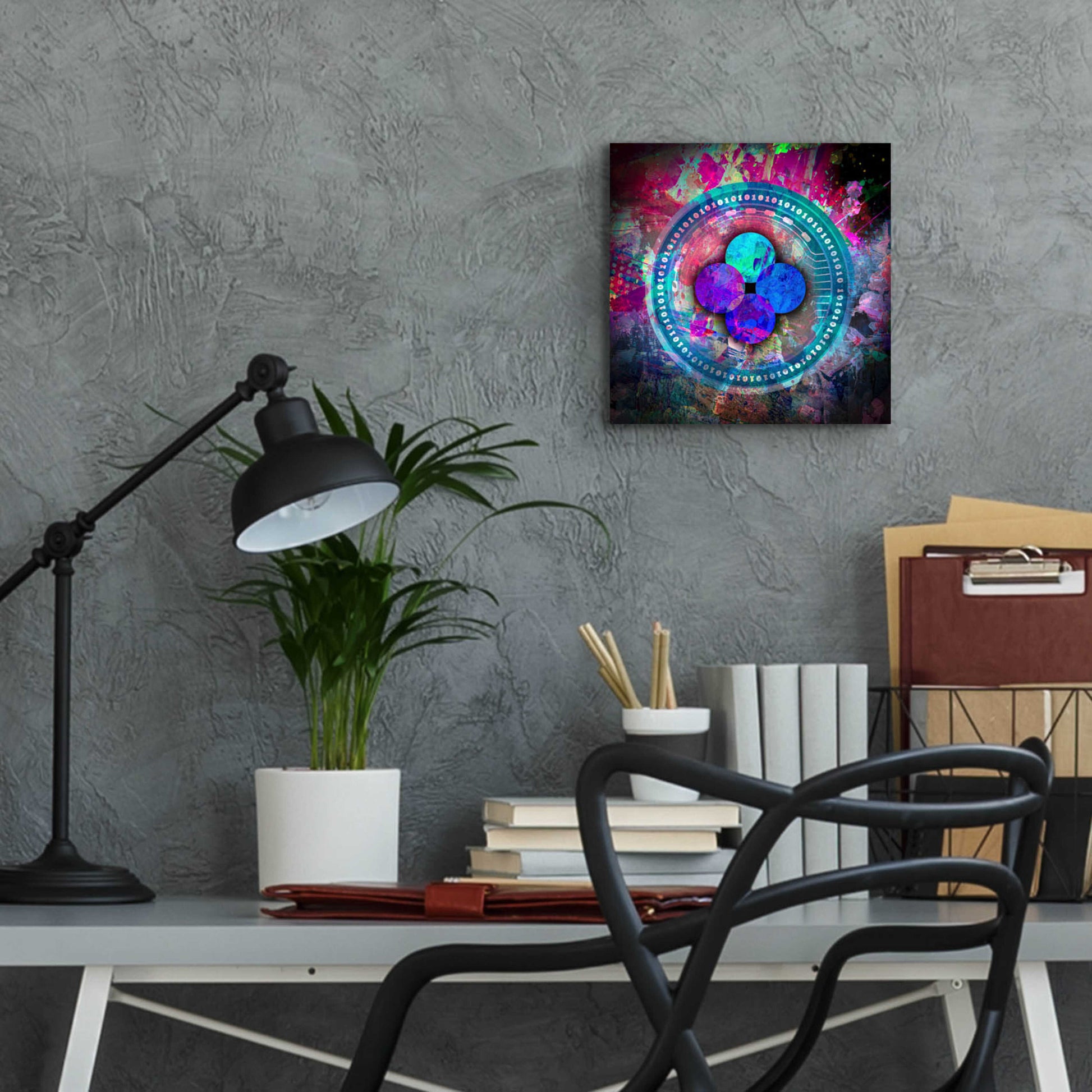 Epic Art 'OKB Crypto' by Epic Art Portfolio, Acrylic Glass Wall Art,12x12