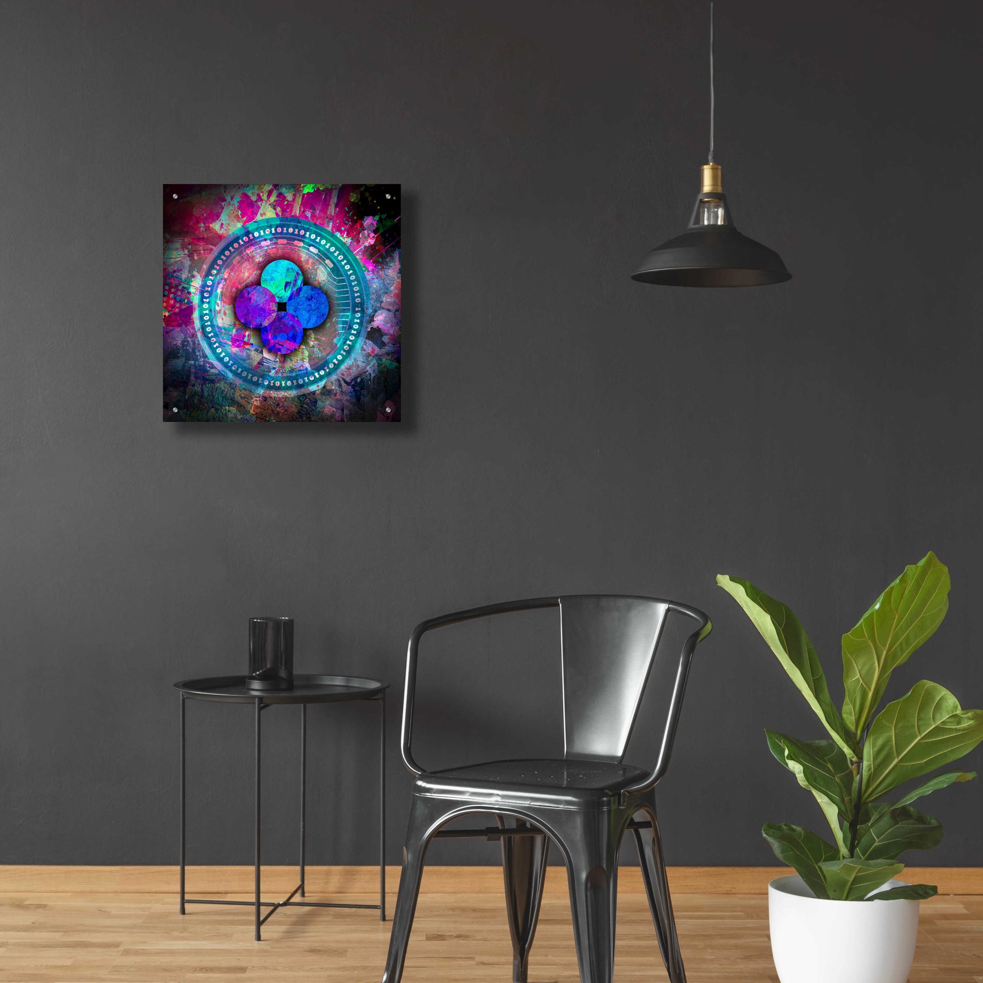 Epic Art 'OKB Crypto' by Epic Art Portfolio, Acrylic Glass Wall Art,24x24