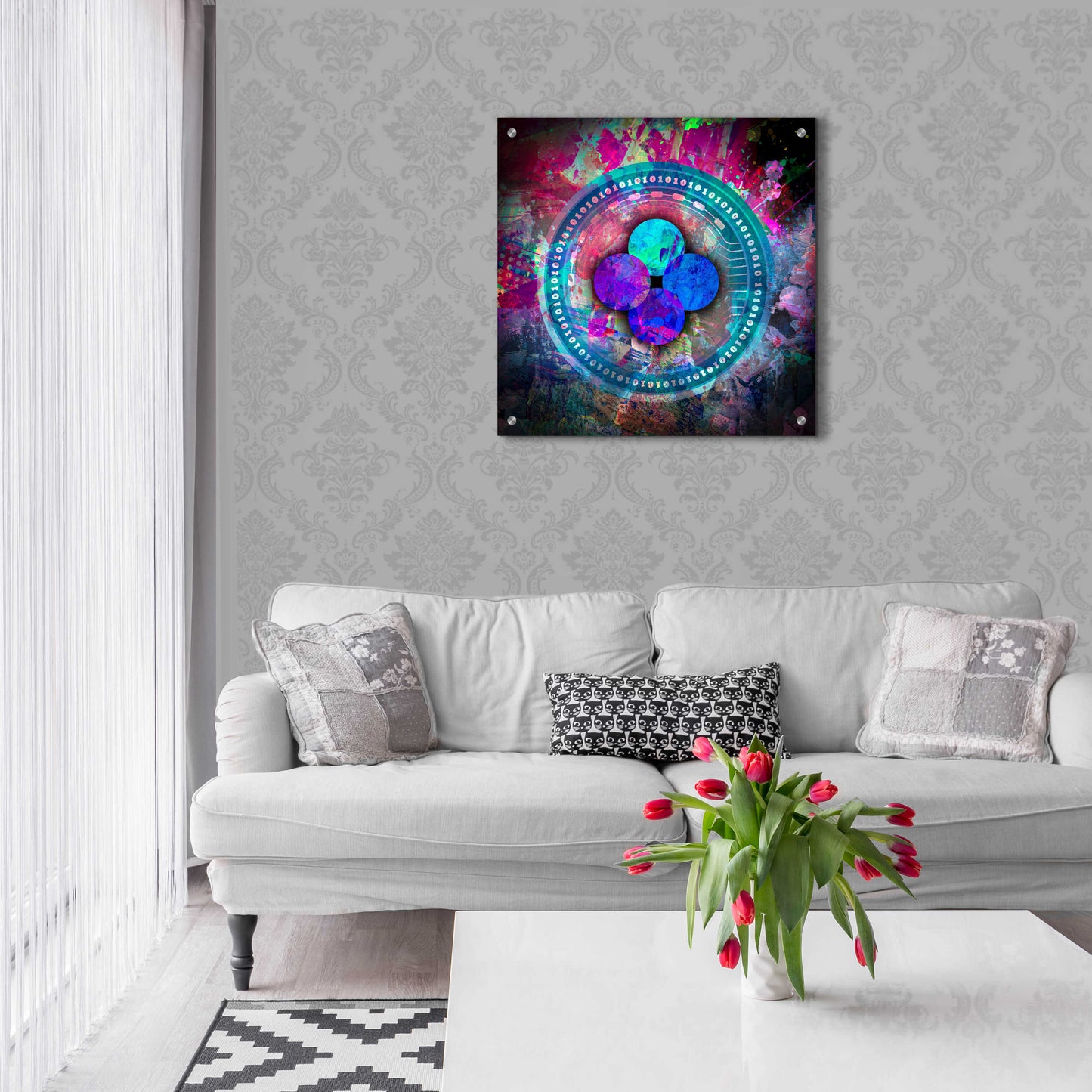 Epic Art 'OKB Crypto' by Epic Art Portfolio, Acrylic Glass Wall Art,24x24