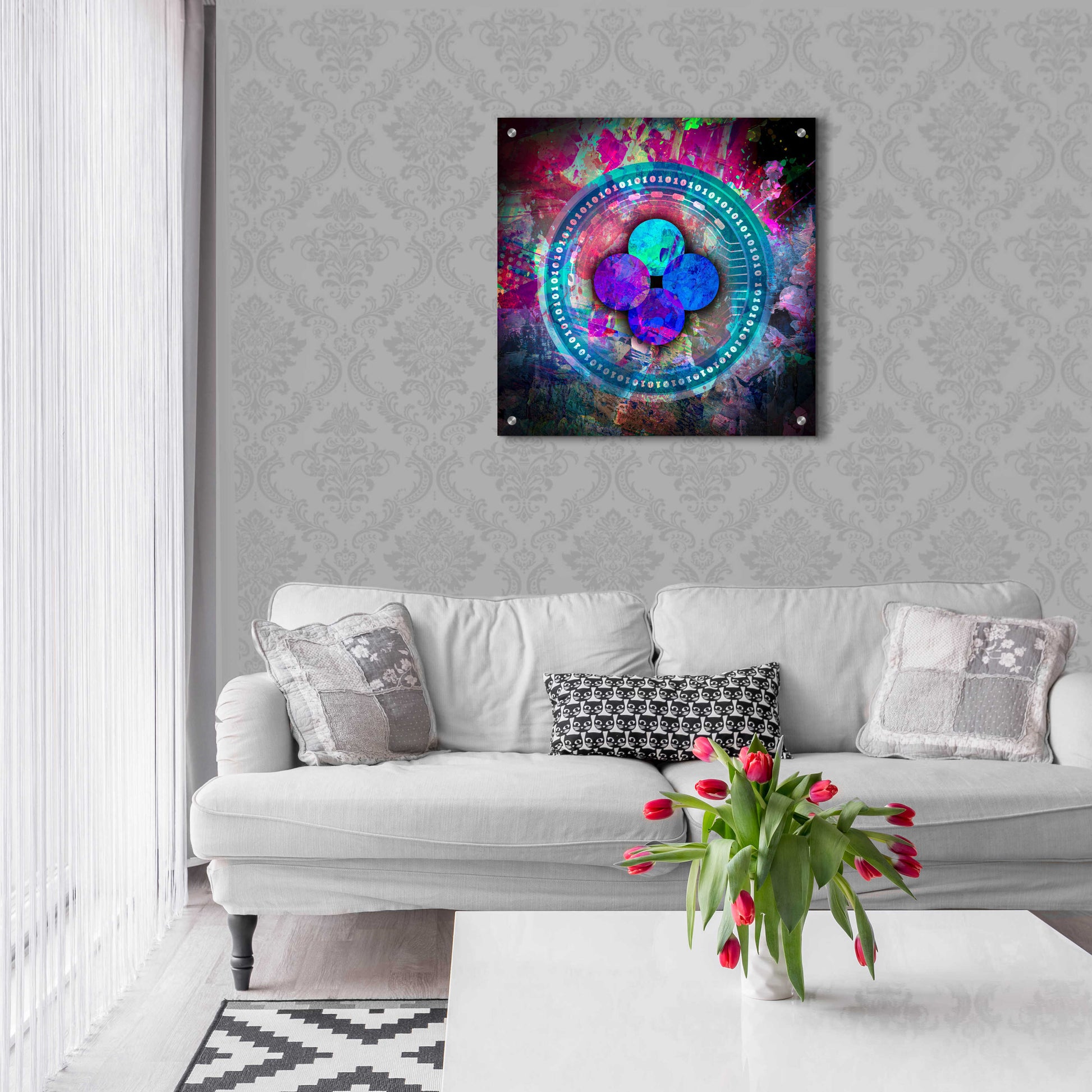 Epic Art 'OKB Crypto' by Epic Art Portfolio, Acrylic Glass Wall Art,24x24