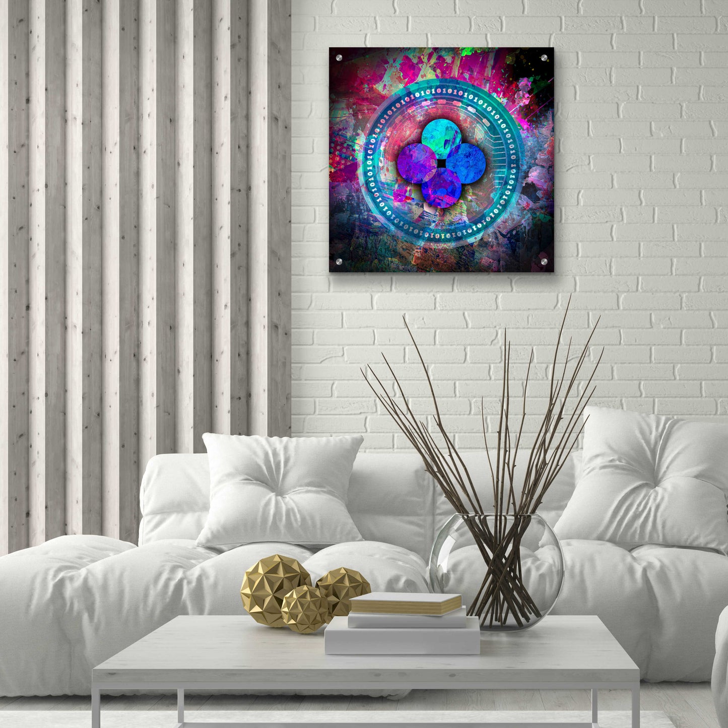 Epic Art 'OKB Crypto' by Epic Art Portfolio, Acrylic Glass Wall Art,24x24