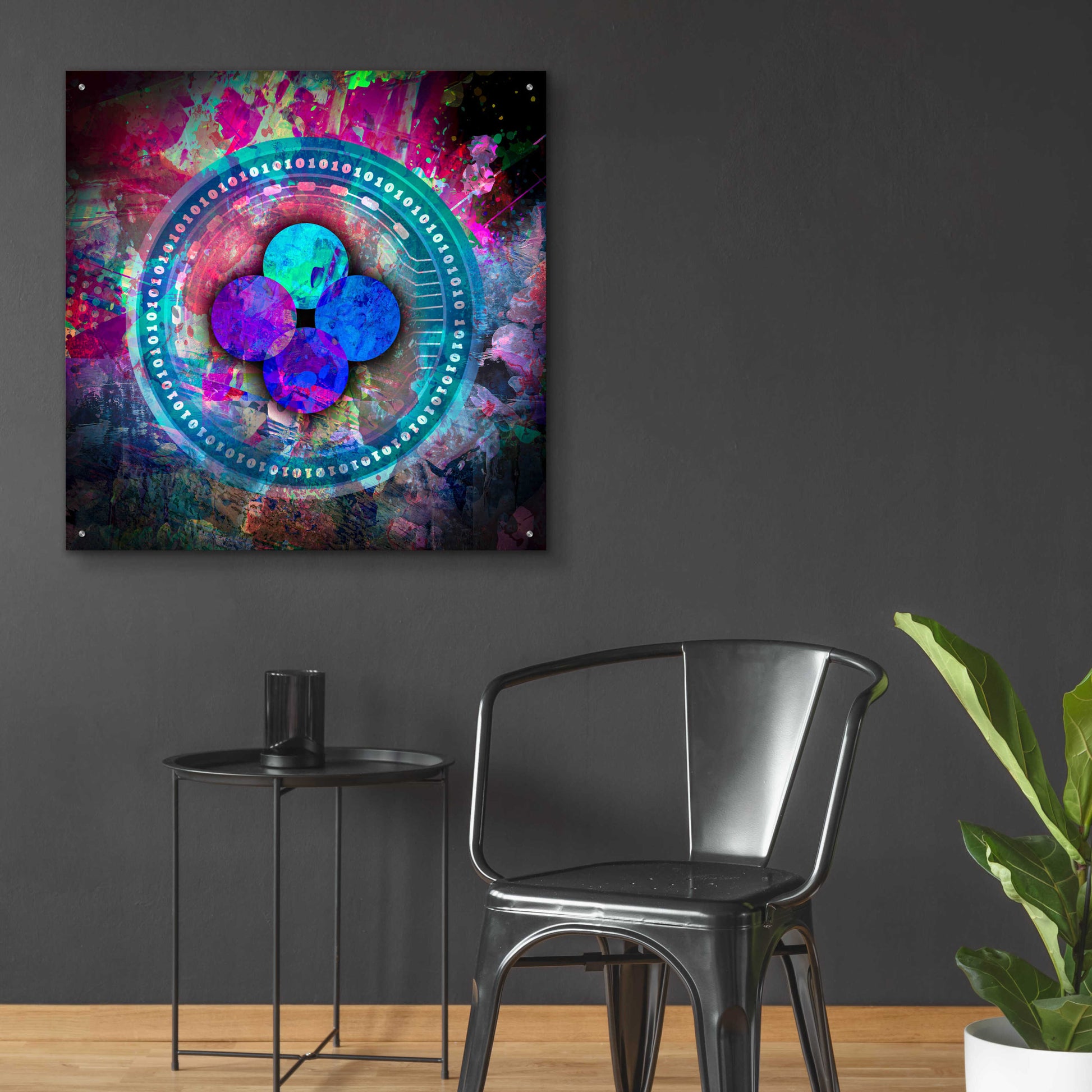 Epic Art 'OKB Crypto' by Epic Art Portfolio, Acrylic Glass Wall Art,36x36