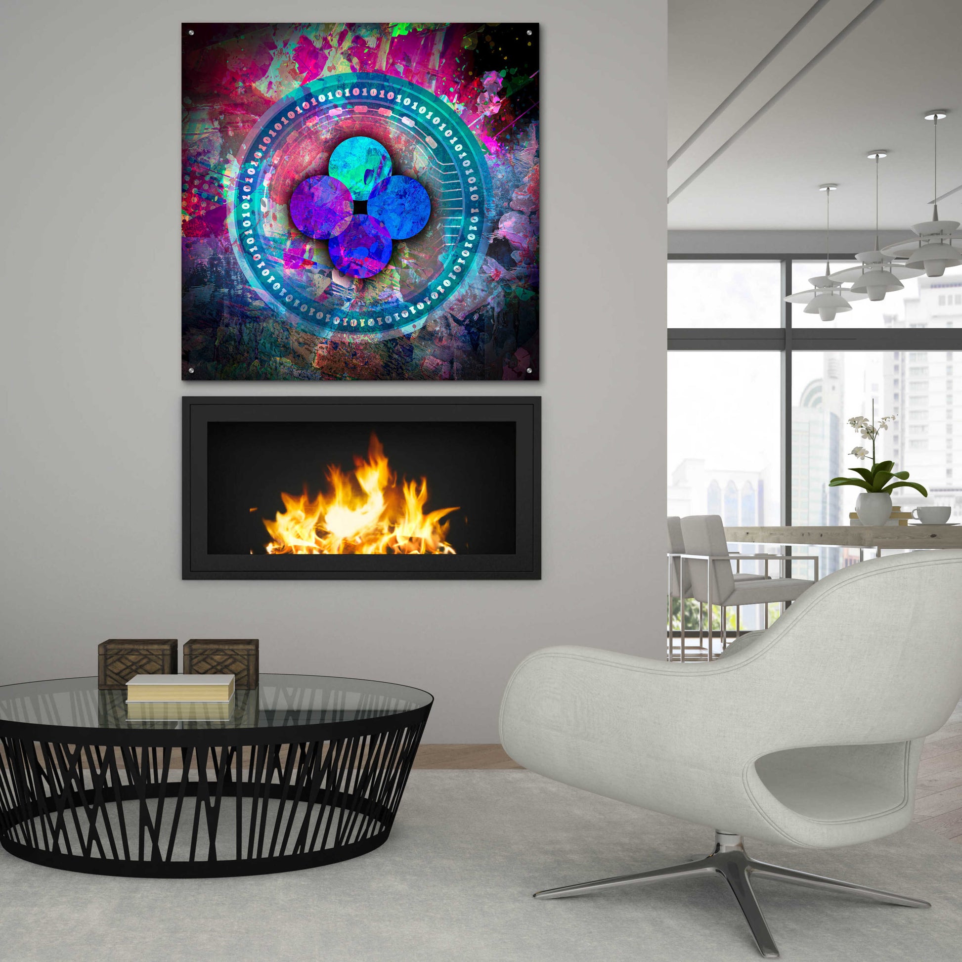 Epic Art 'OKB Crypto' by Epic Art Portfolio, Acrylic Glass Wall Art,36x36