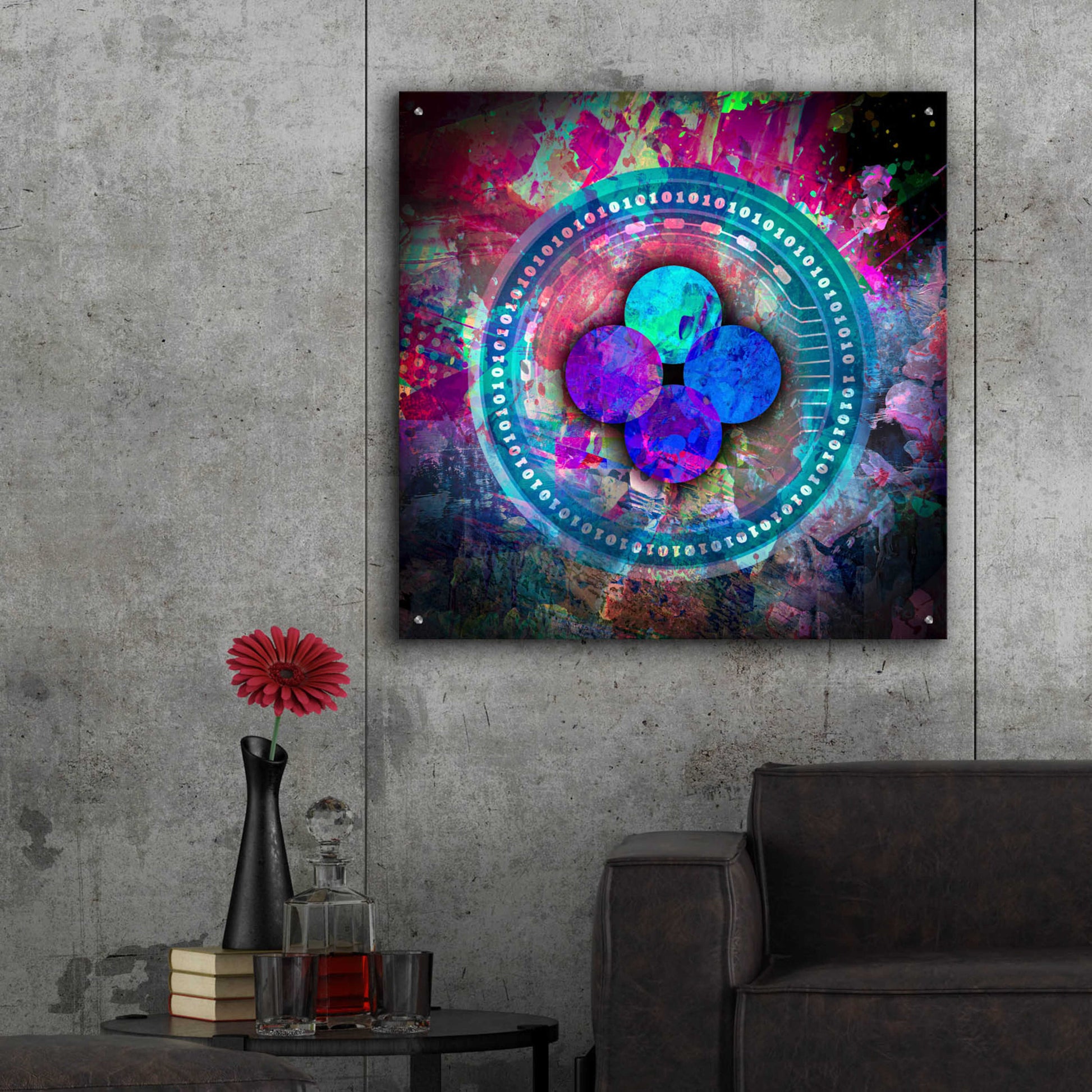 Epic Art 'OKB Crypto' by Epic Art Portfolio, Acrylic Glass Wall Art,36x36