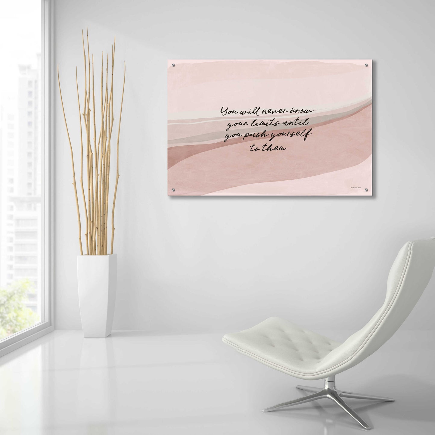 Epic Art 'Push Limits' by Lady Louise Designs, Acrylic Glass Wall Art,36x24