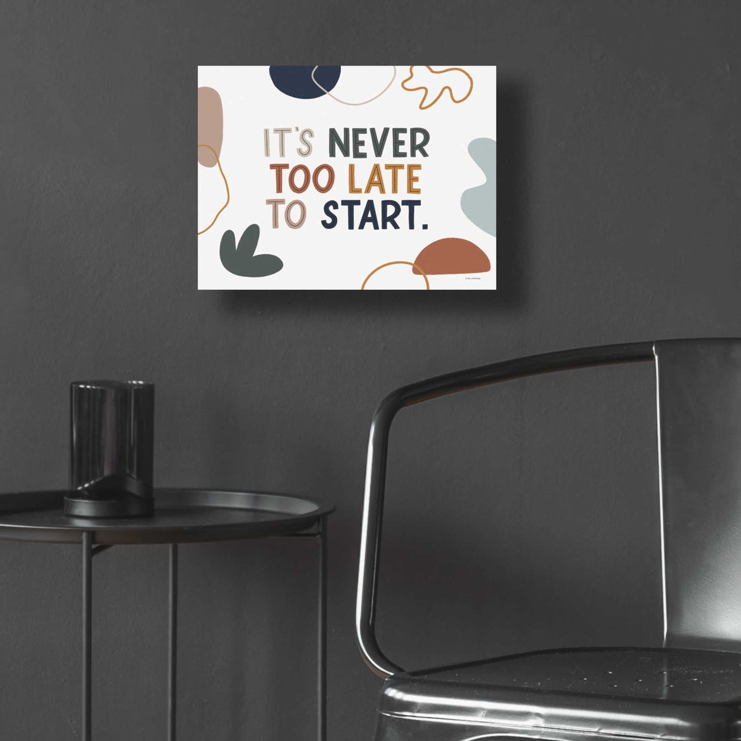 Epic Art 'Never Too Late' by Lady Louise Designs, Acrylic Glass Wall Art,16x12