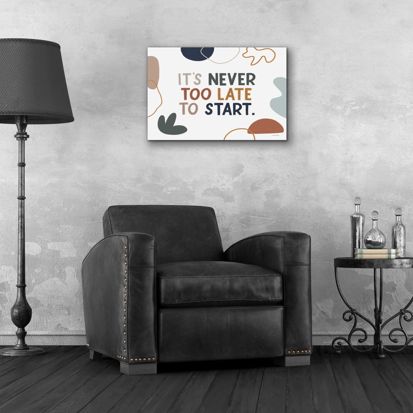 Epic Art 'Never Too Late' by Lady Louise Designs, Acrylic Glass Wall Art,24x16