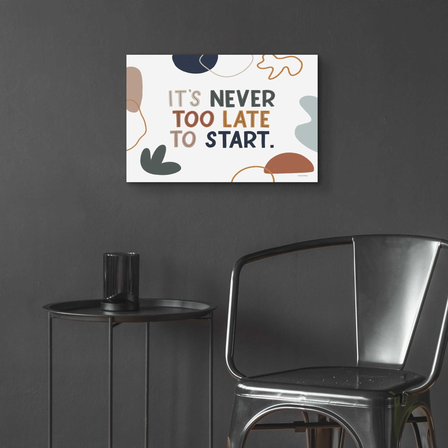 Epic Art 'Never Too Late' by Lady Louise Designs, Acrylic Glass Wall Art,24x16