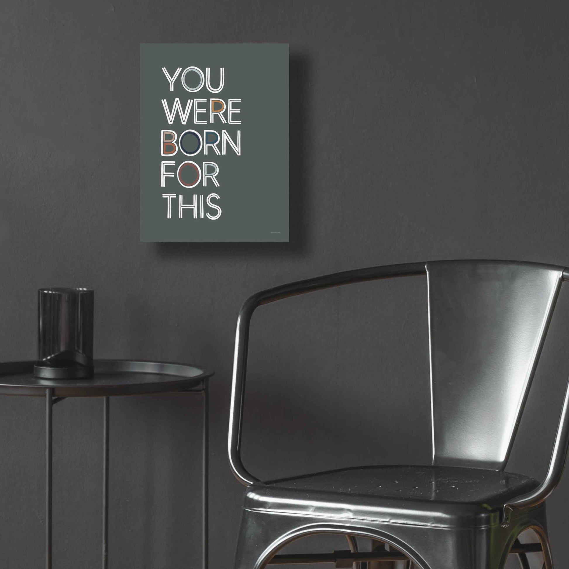 Epic Art 'You Were Born For This' by Lady Louise Designs, Acrylic Glass Wall Art,12x16