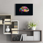 Epic Art 'Colorful Lips' by Balazs Solti, Acrylic Glass Wall Art,24x16