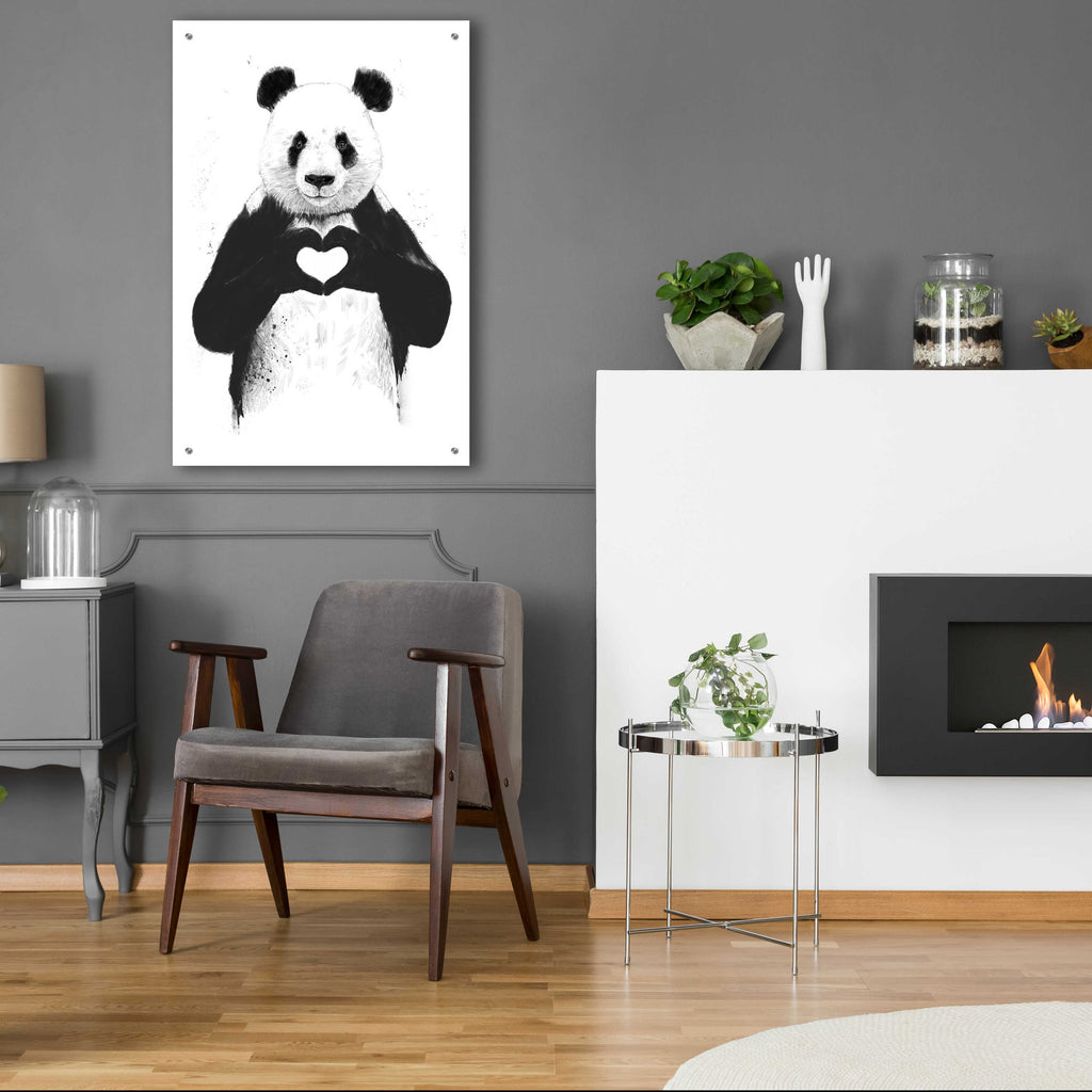All You Need Is Love by Balazs Solti - 24x36 acrylic wall art in a room