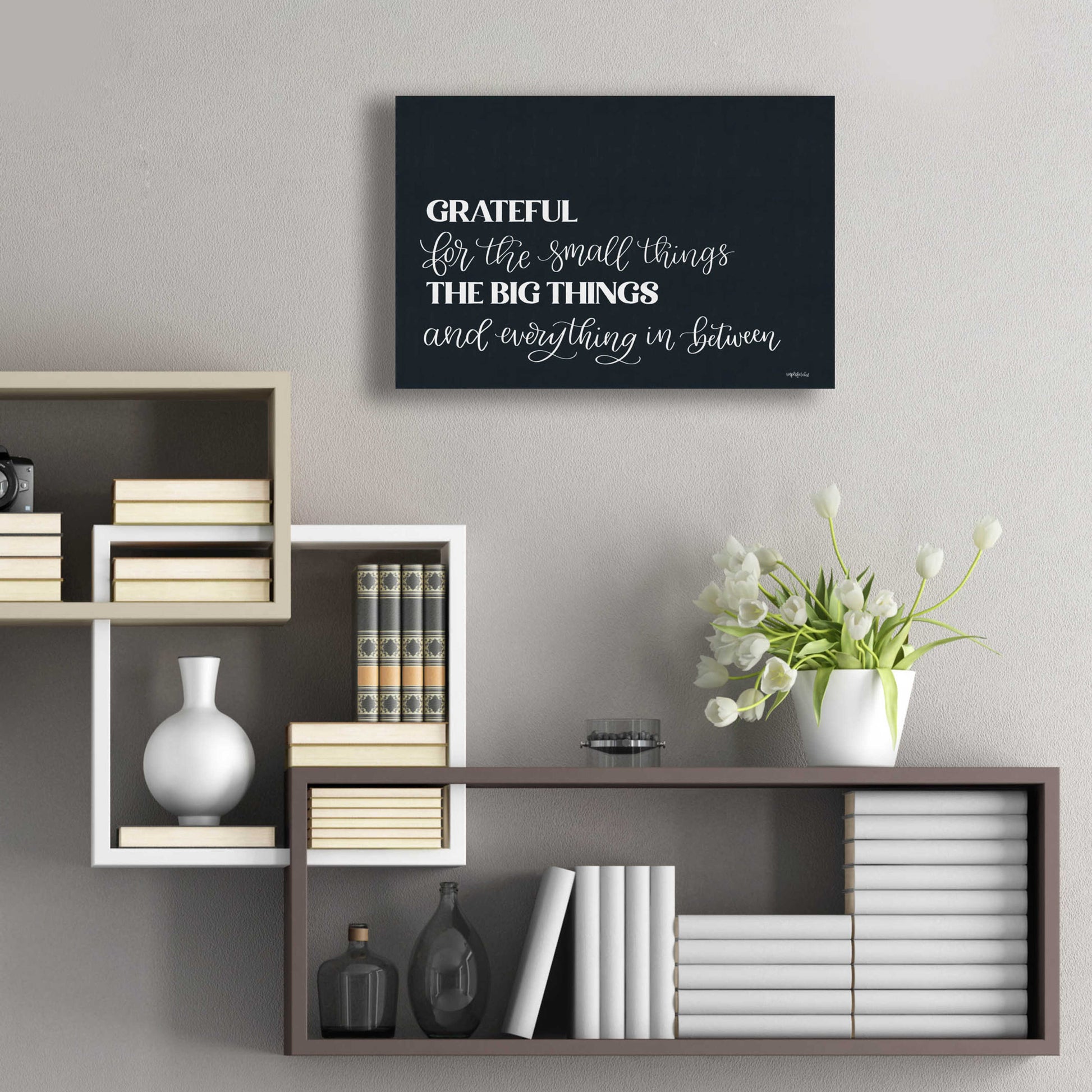 Epic Art 'Grateful For Everything' by Imperfect Dust, Acrylic Glass Wall Art,24x16