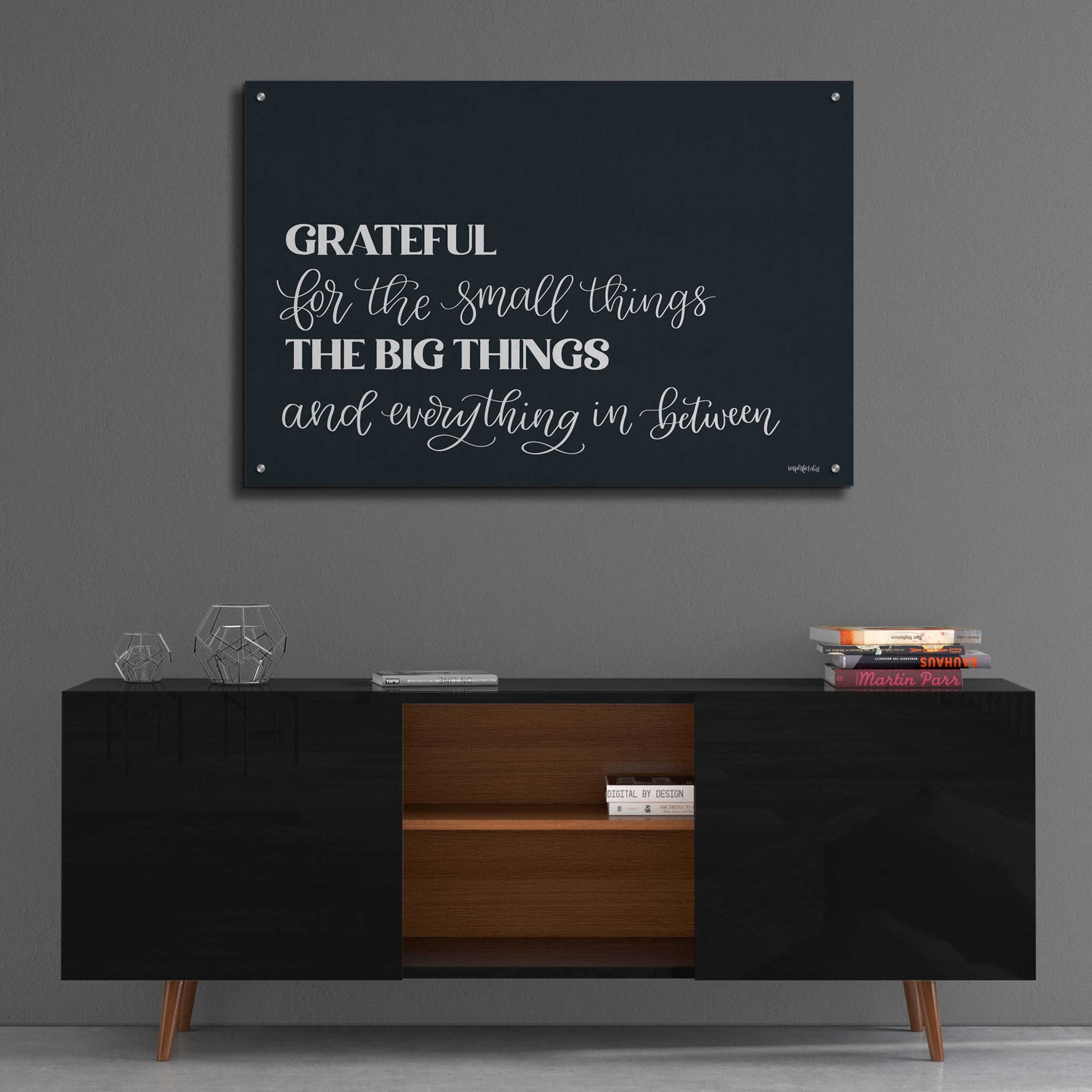 Epic Art 'Grateful For Everything' by Imperfect Dust, Acrylic Glass Wall Art,36x24