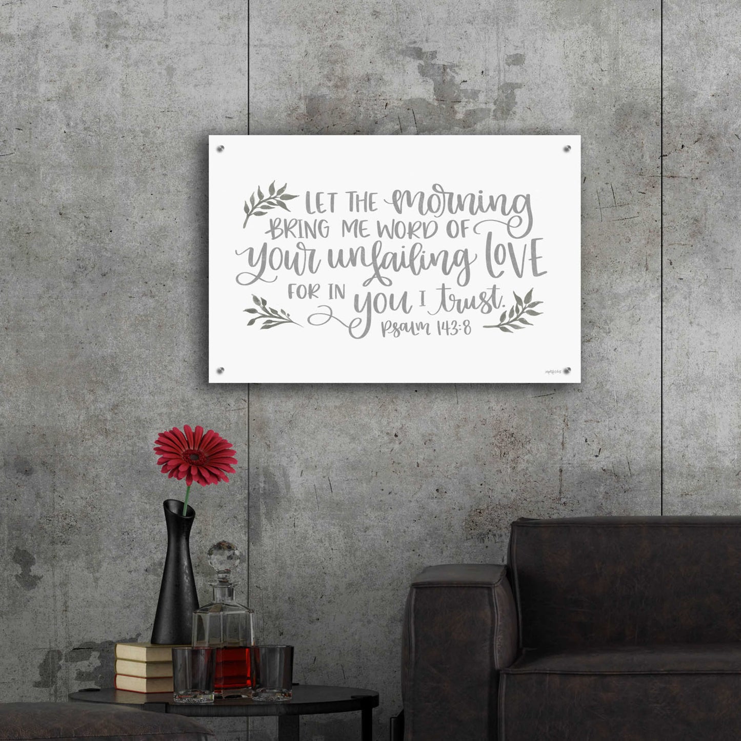 Epic Art 'Your Unfailing Love' by Imperfect Dust, Acrylic Glass Wall Art,36x24