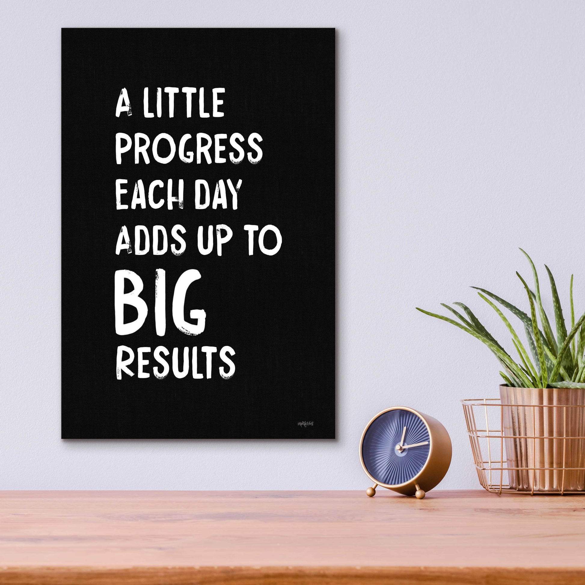 Epic Art 'Big Results' by Imperfect Dust, Acrylic Glass Wall Art,12x16