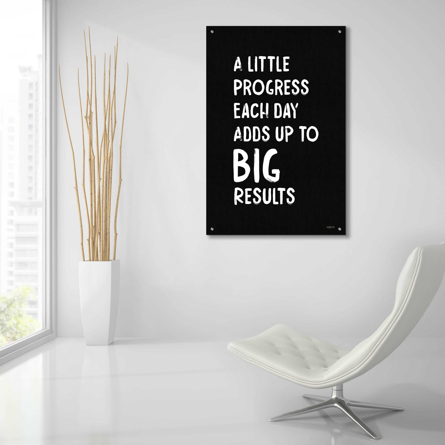 Epic Art 'Big Results' by Imperfect Dust, Acrylic Glass Wall Art,24x36