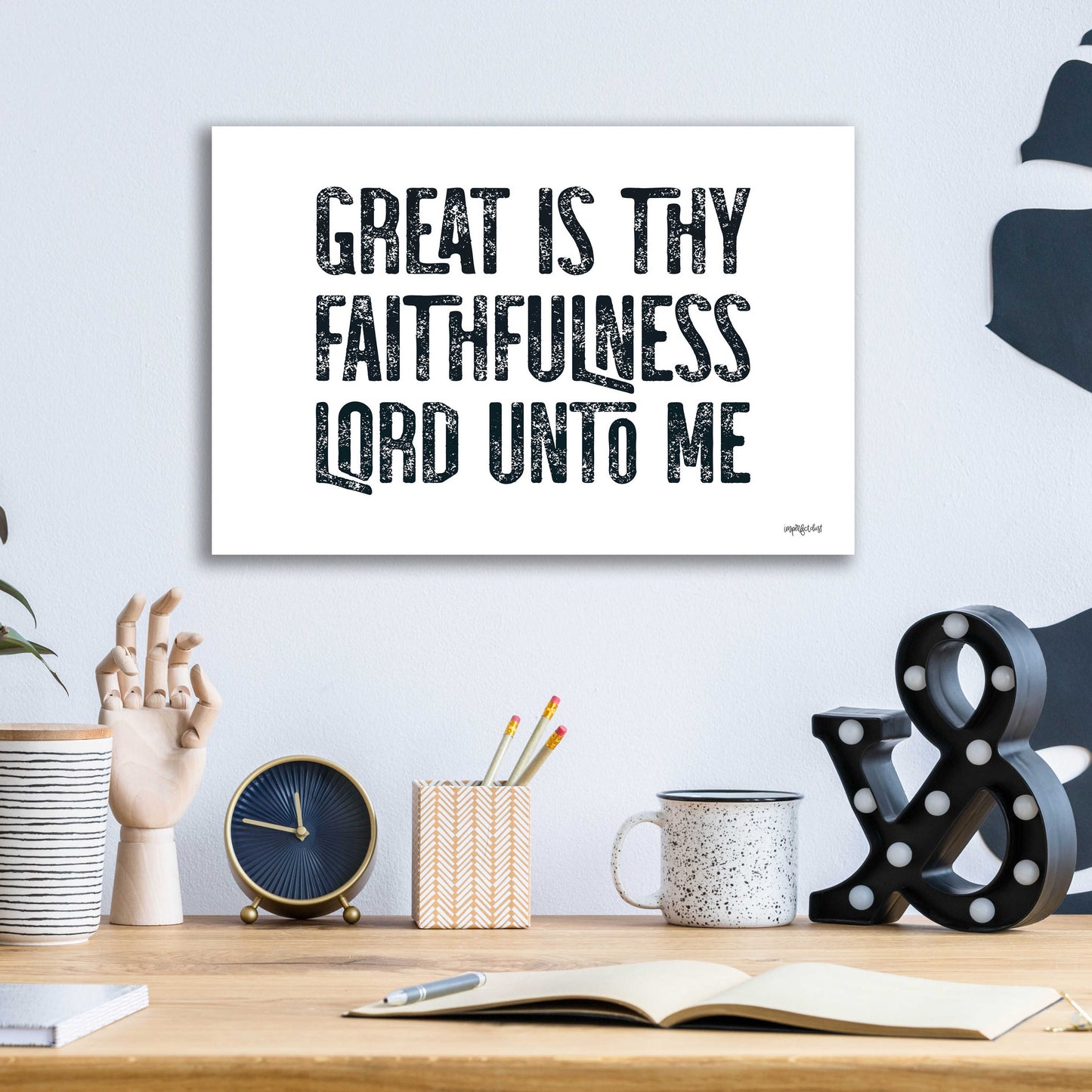 Epic Art 'Great Is Thy Faithfulness II' by Imperfect Dust, Acrylic Glass Wall Art,16x12