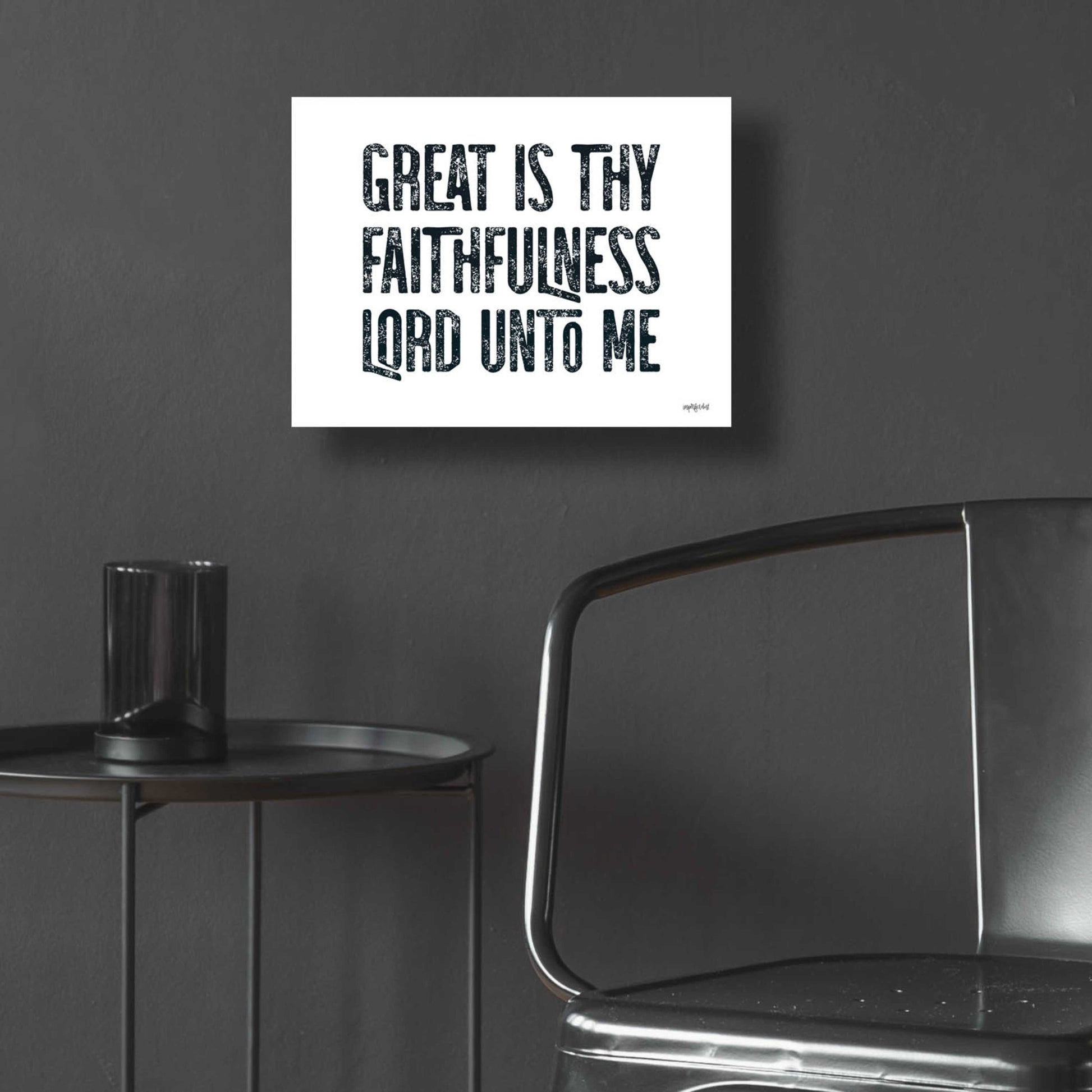 Epic Art 'Great Is Thy Faithfulness II' by Imperfect Dust, Acrylic Glass Wall Art,16x12