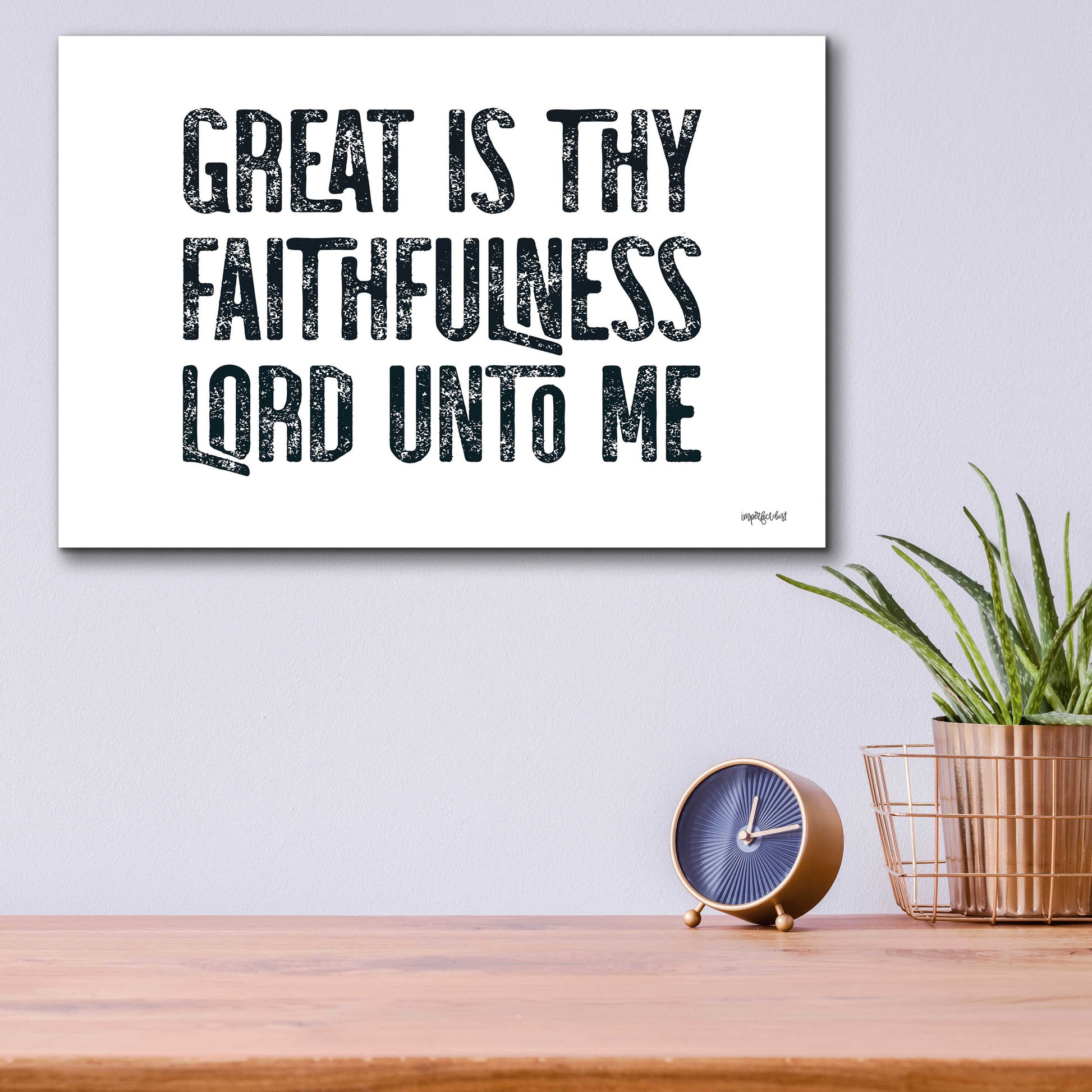 Epic Art 'Great Is Thy Faithfulness II' by Imperfect Dust, Acrylic Glass Wall Art,16x12