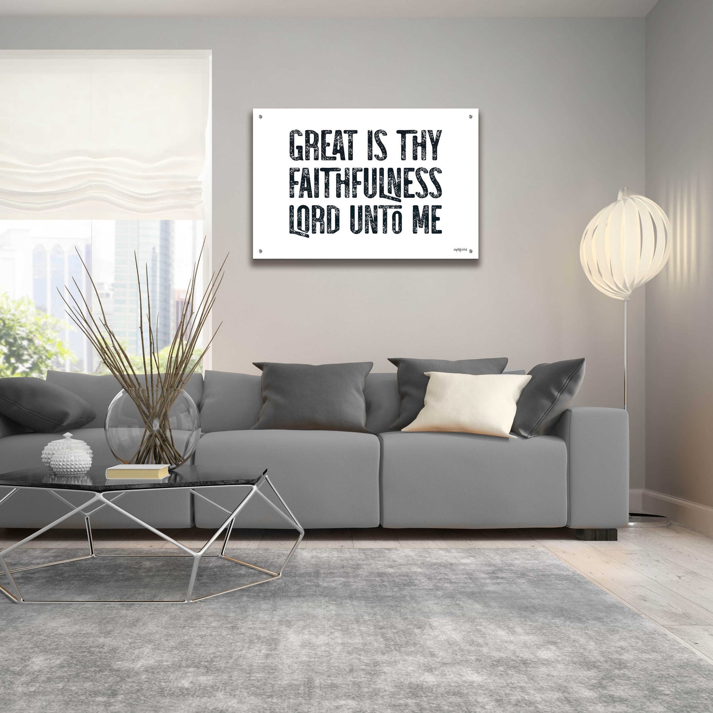 Epic Art 'Great Is Thy Faithfulness II' by Imperfect Dust, Acrylic Glass Wall Art,36x24