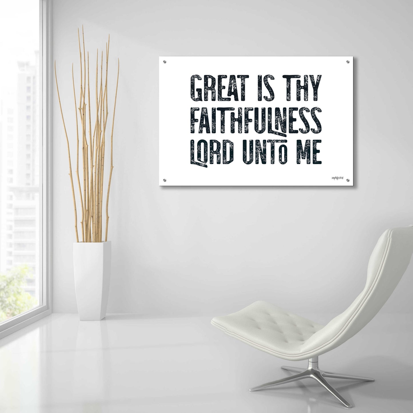 Epic Art 'Great Is Thy Faithfulness II' by Imperfect Dust, Acrylic Glass Wall Art,36x24