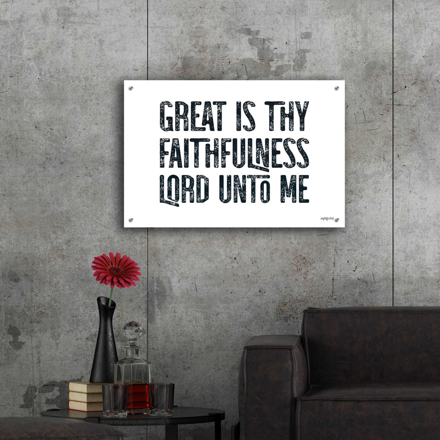 Epic Art 'Great Is Thy Faithfulness II' by Imperfect Dust, Acrylic Glass Wall Art,36x24