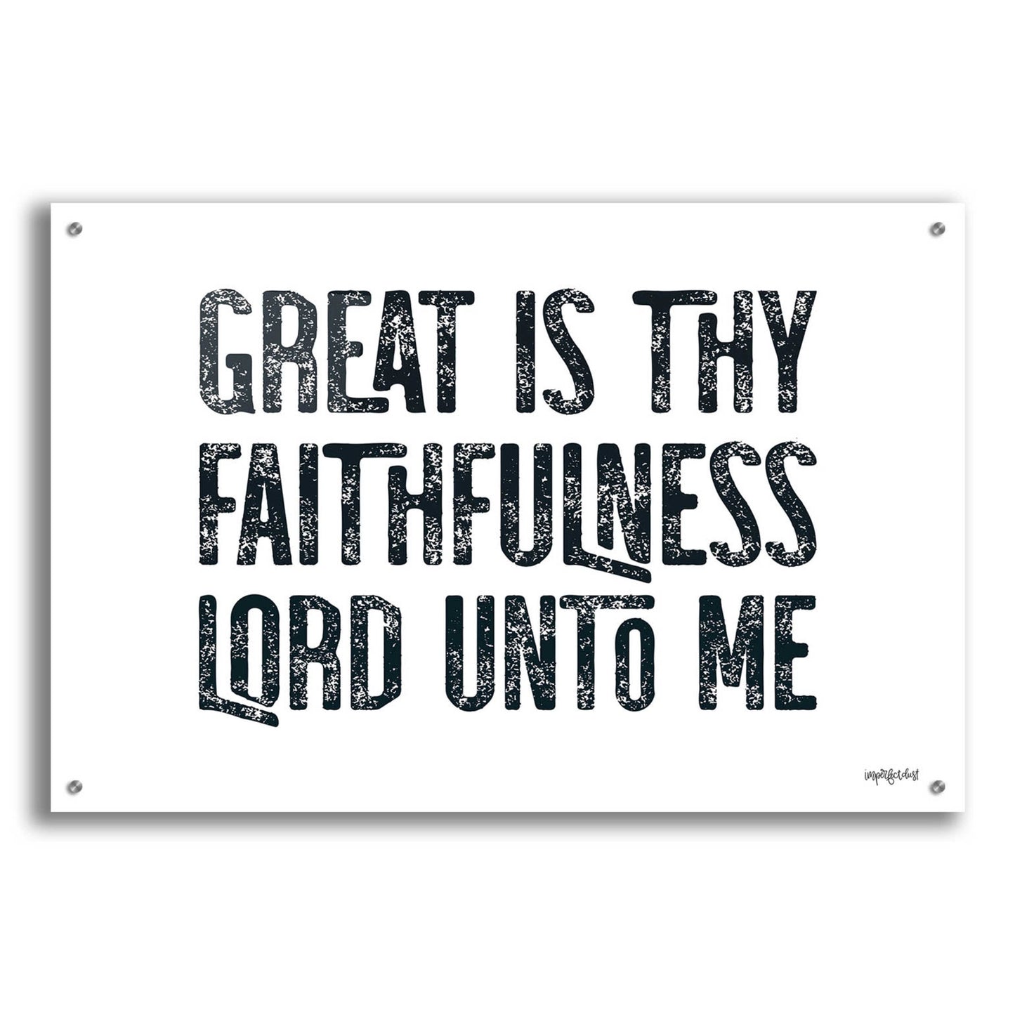 Epic Art 'Great Is Thy Faithfulness II' by Imperfect Dust, Acrylic Glass Wall Art,36x24