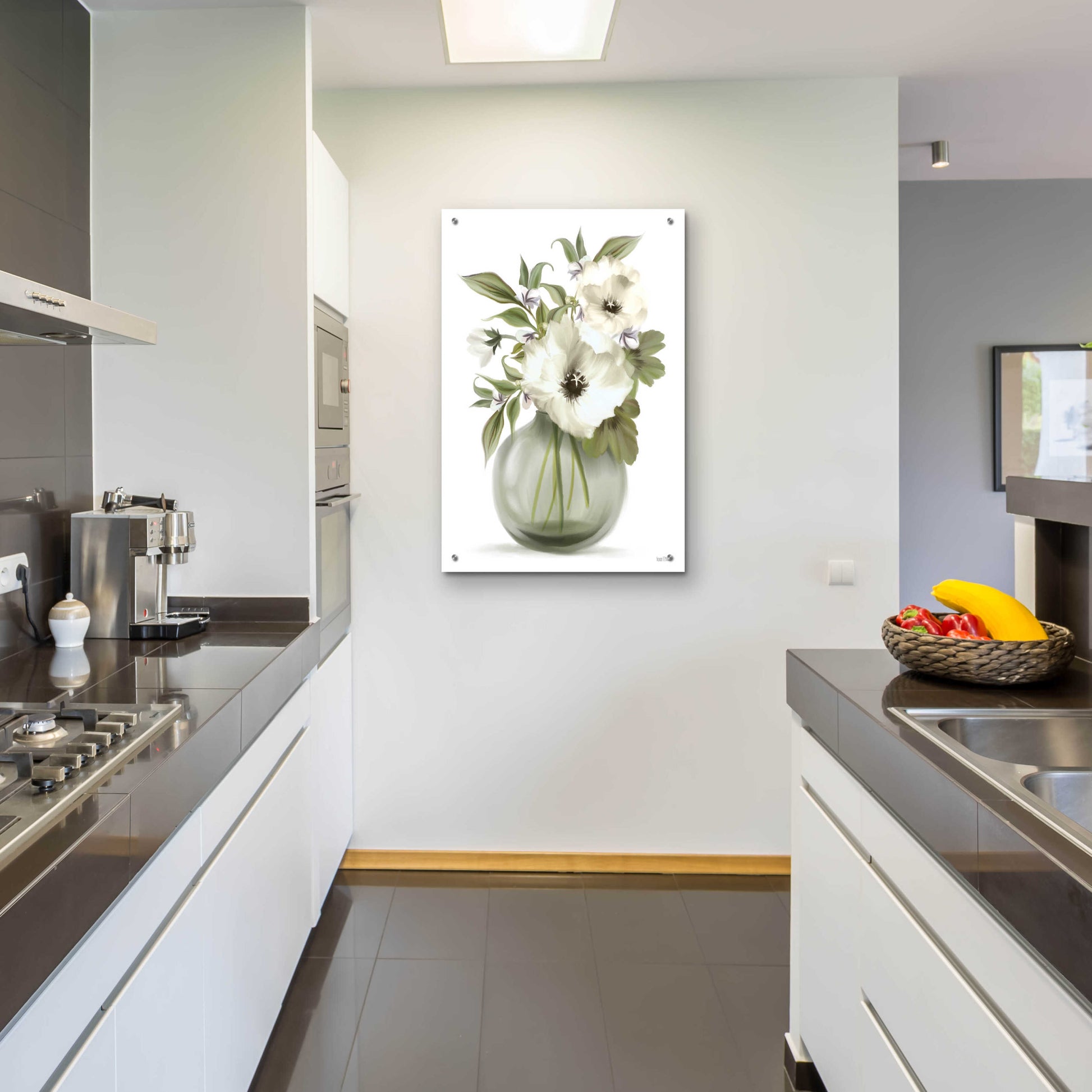 Epic Art 'Botanical Posies' by House Fenway, Acrylic Glass Wall Art,24x36