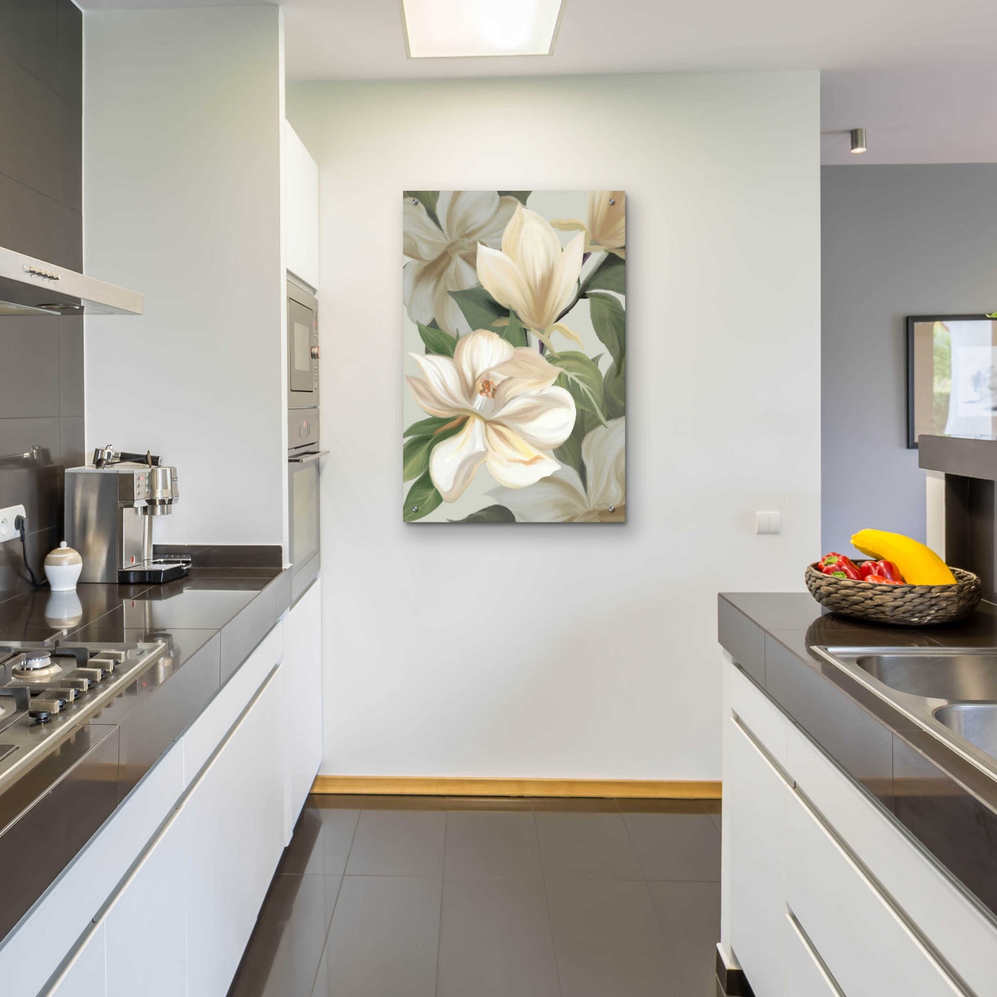 Epic Art 'Magnolia Blossoms I' by House Fenway, Acrylic Glass Wall Art,24x36