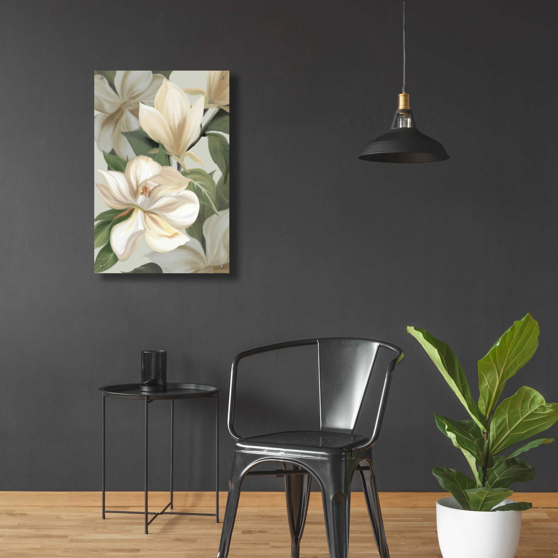 Epic Art 'Magnolia Blossoms I' by House Fenway, Acrylic Glass Wall Art,24x36